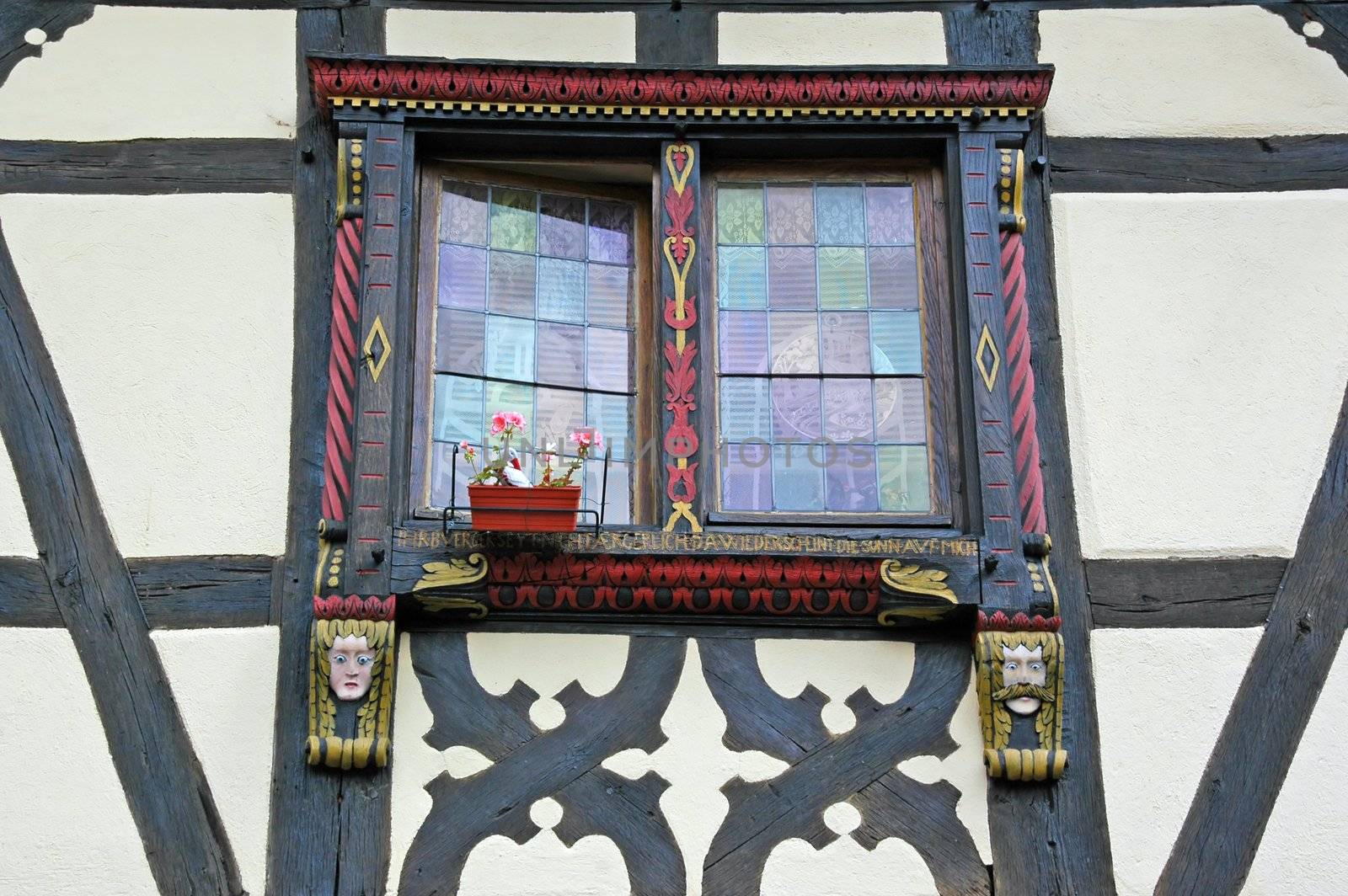 old window in kaysersberg
