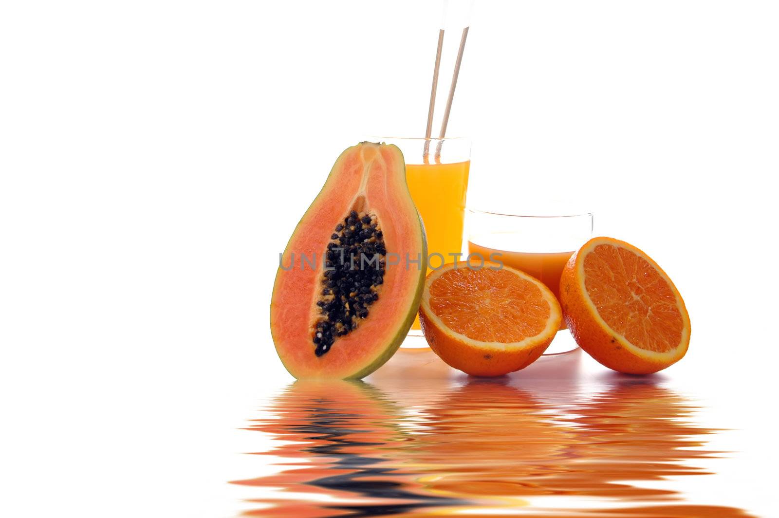 papaya and orange juice by raalves