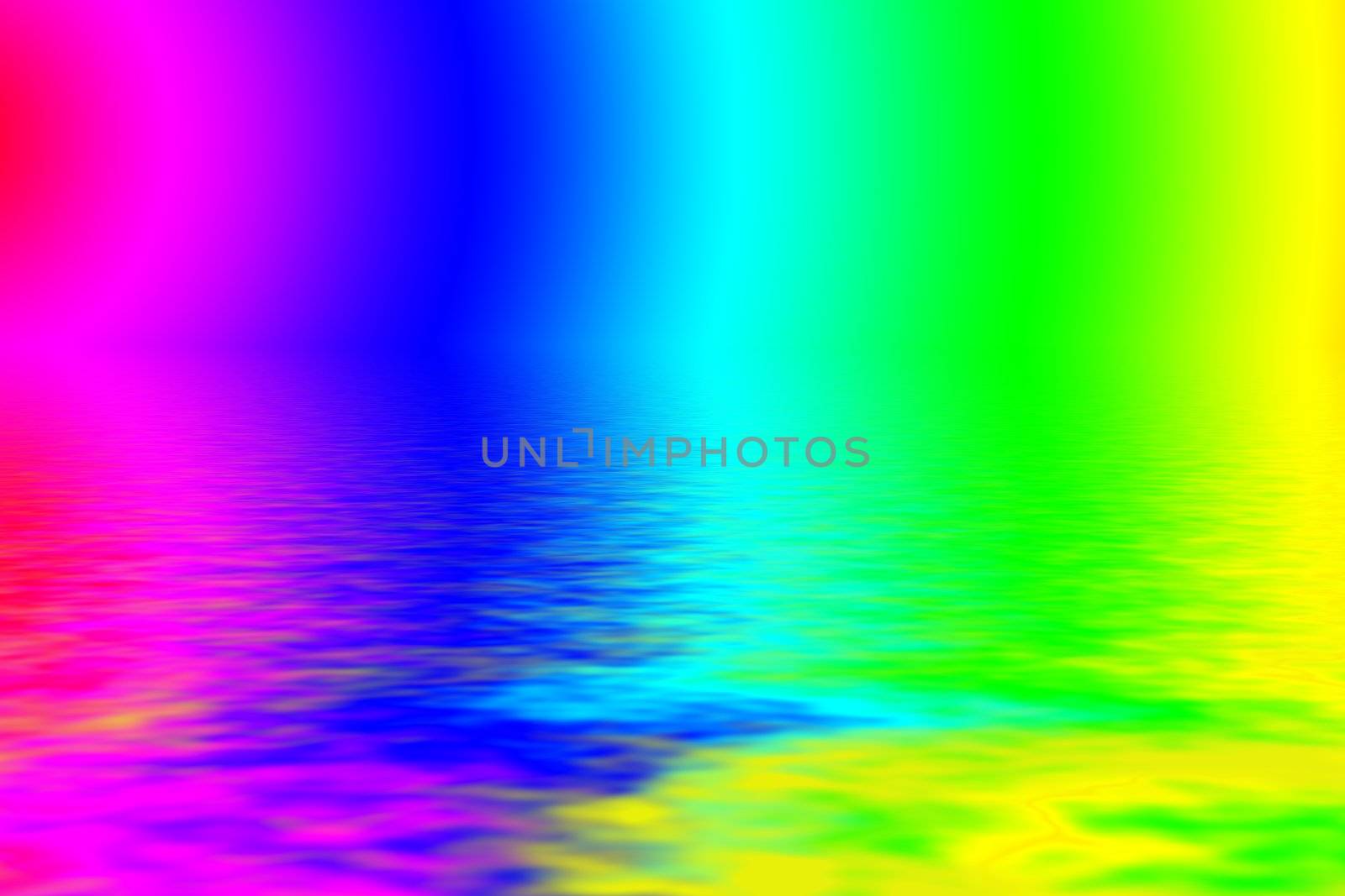 Vibrant rainbow paint water background