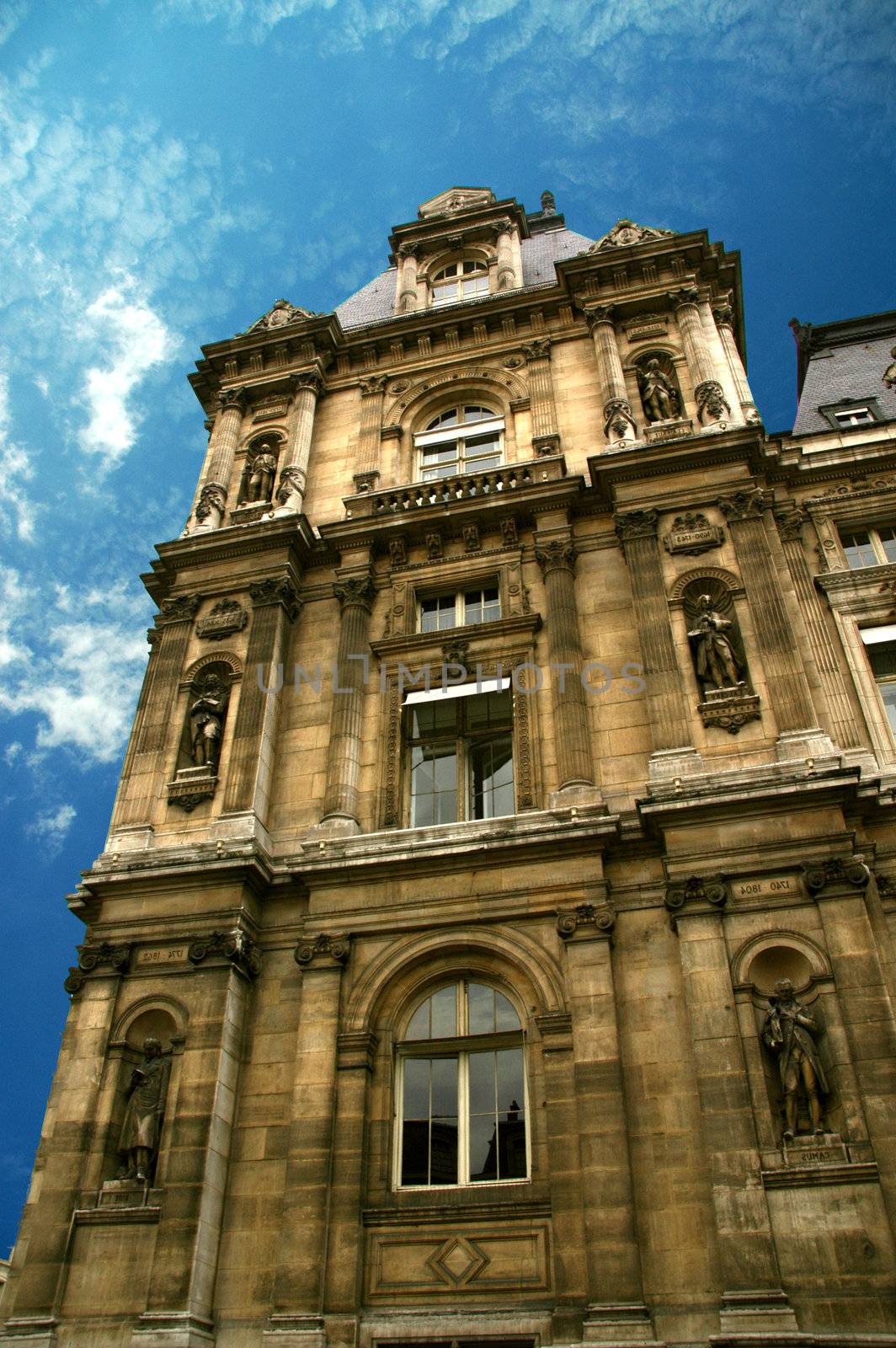 monument facade in paris