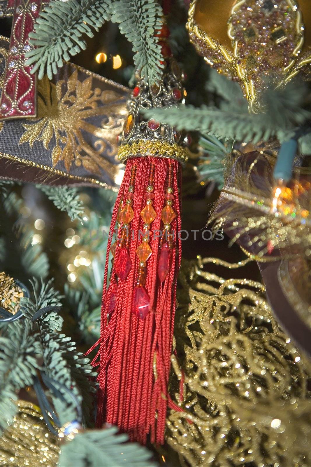 Dangling Red Christmas Ornament by KevinPanizza