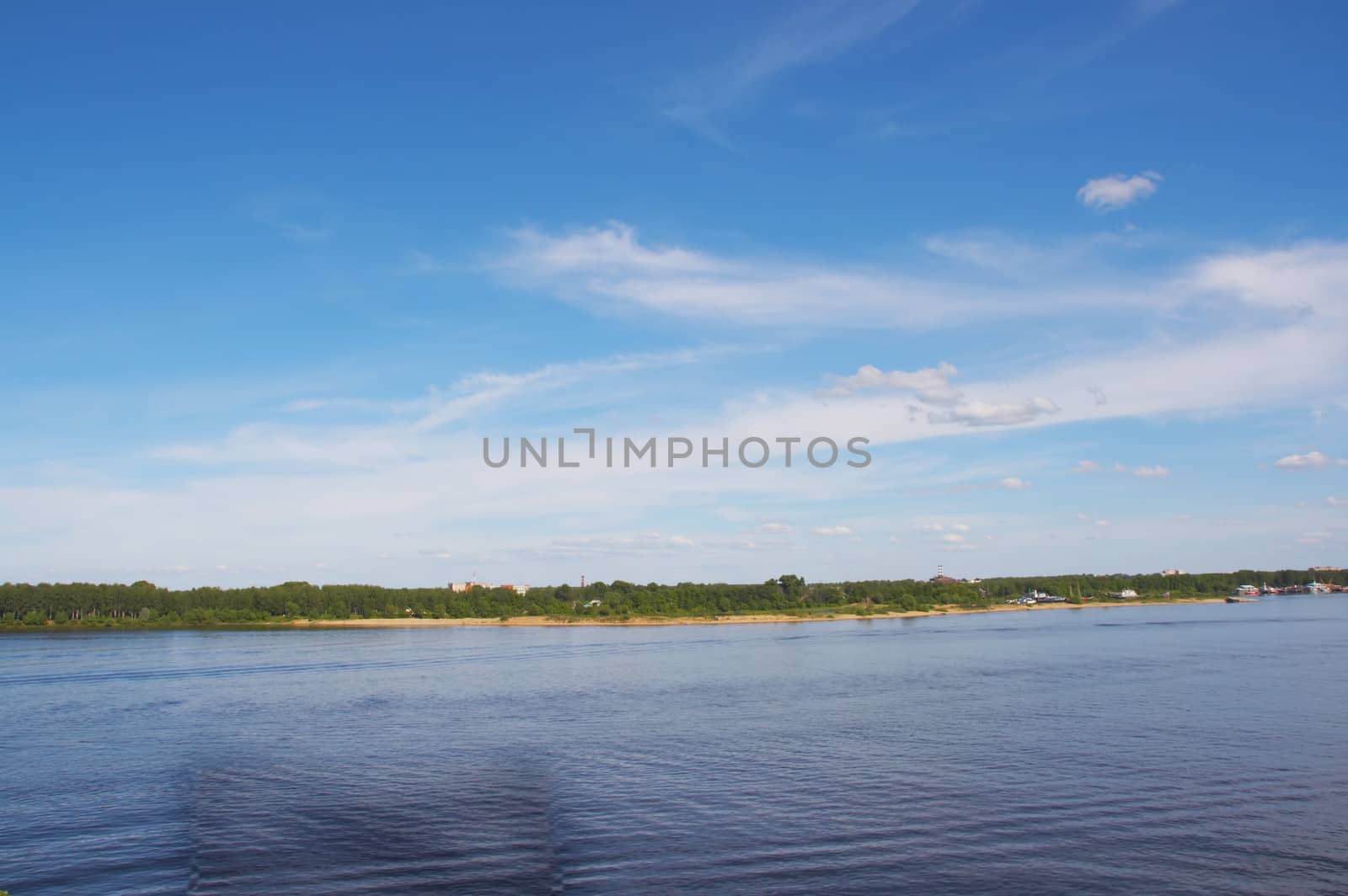 The river Volga in the city of Yaroslavl