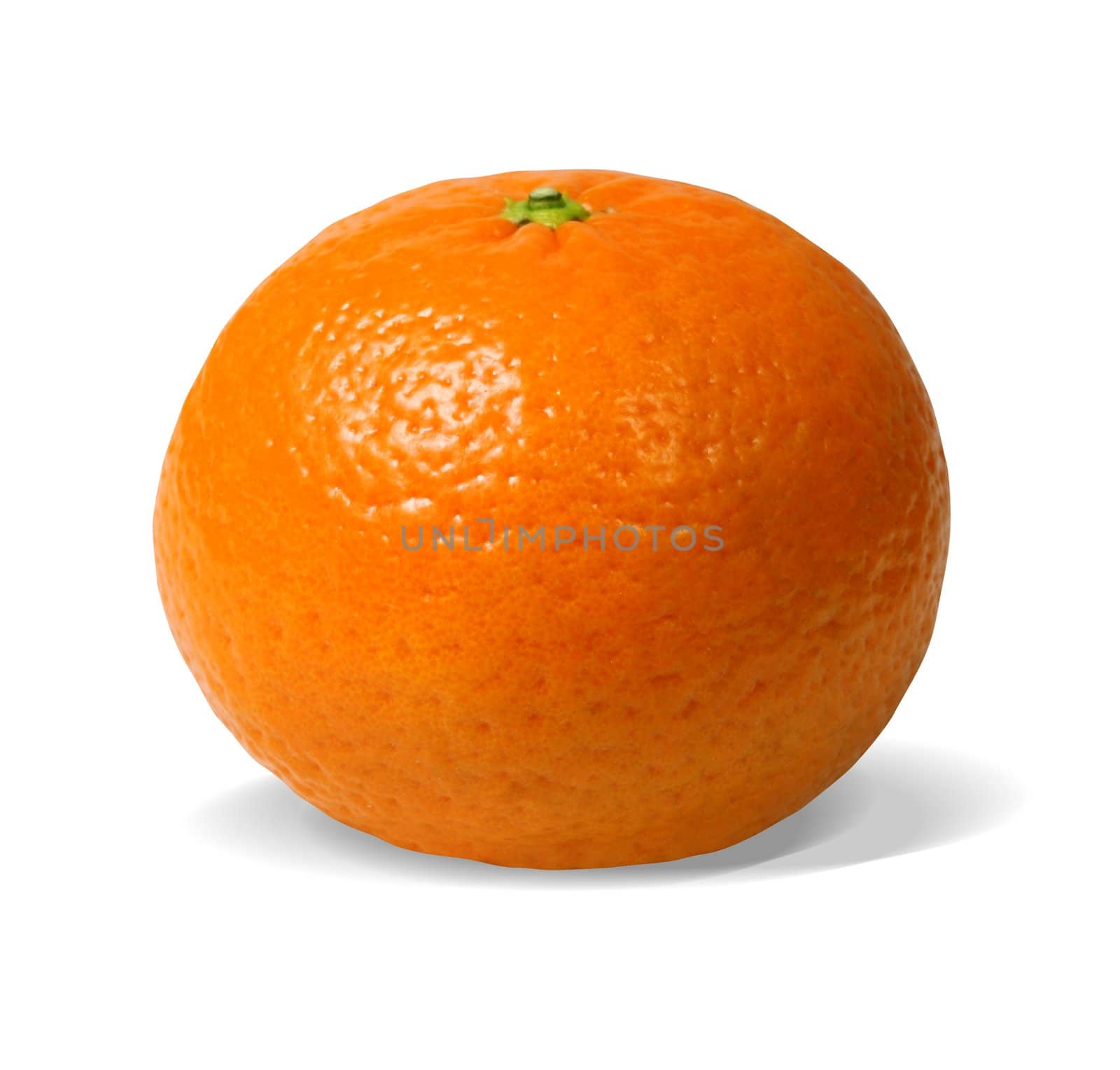 Ripe and delicous orange isolated on white with clipping path