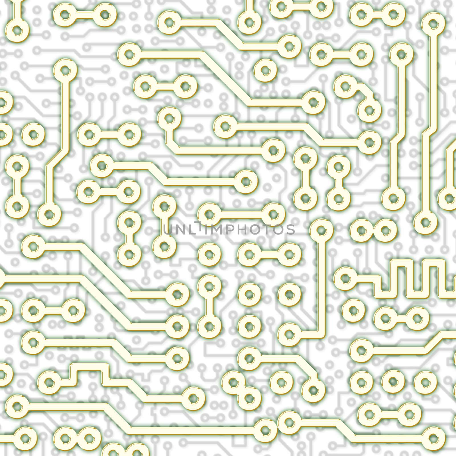 Abstract square graphical circuit board light pattern