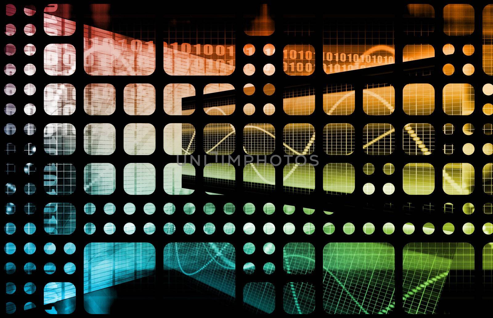 Business Abstract Technology as a Background Art
