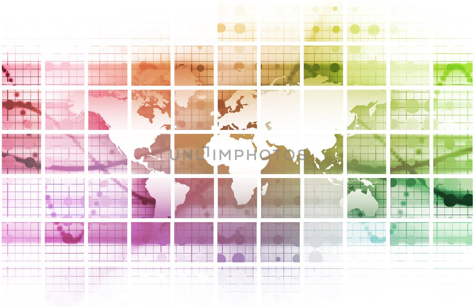 Security Network Data of the World Background