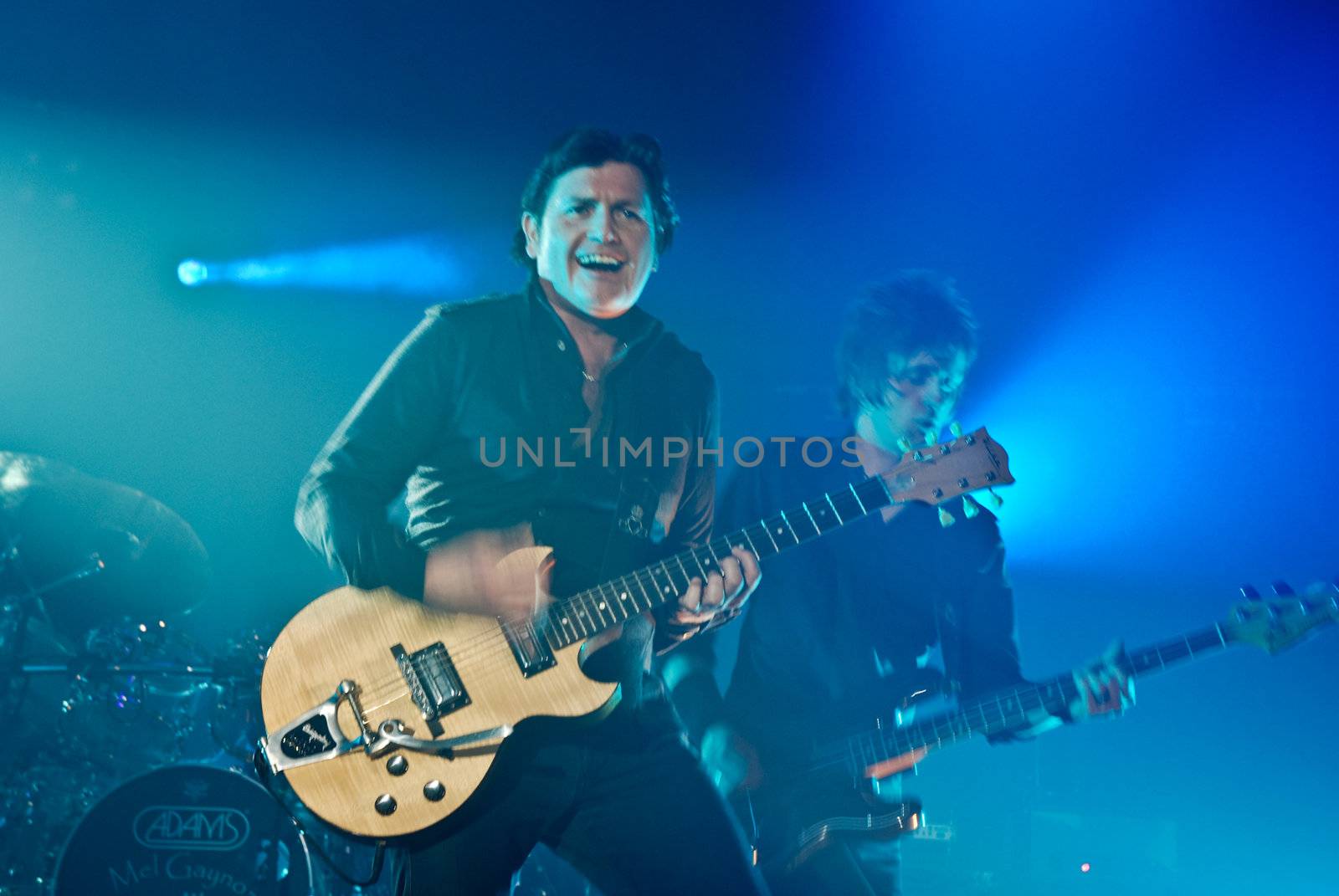 Simple Minds performs at Sala Polivalenta December 15, 2009 in Bucharest.