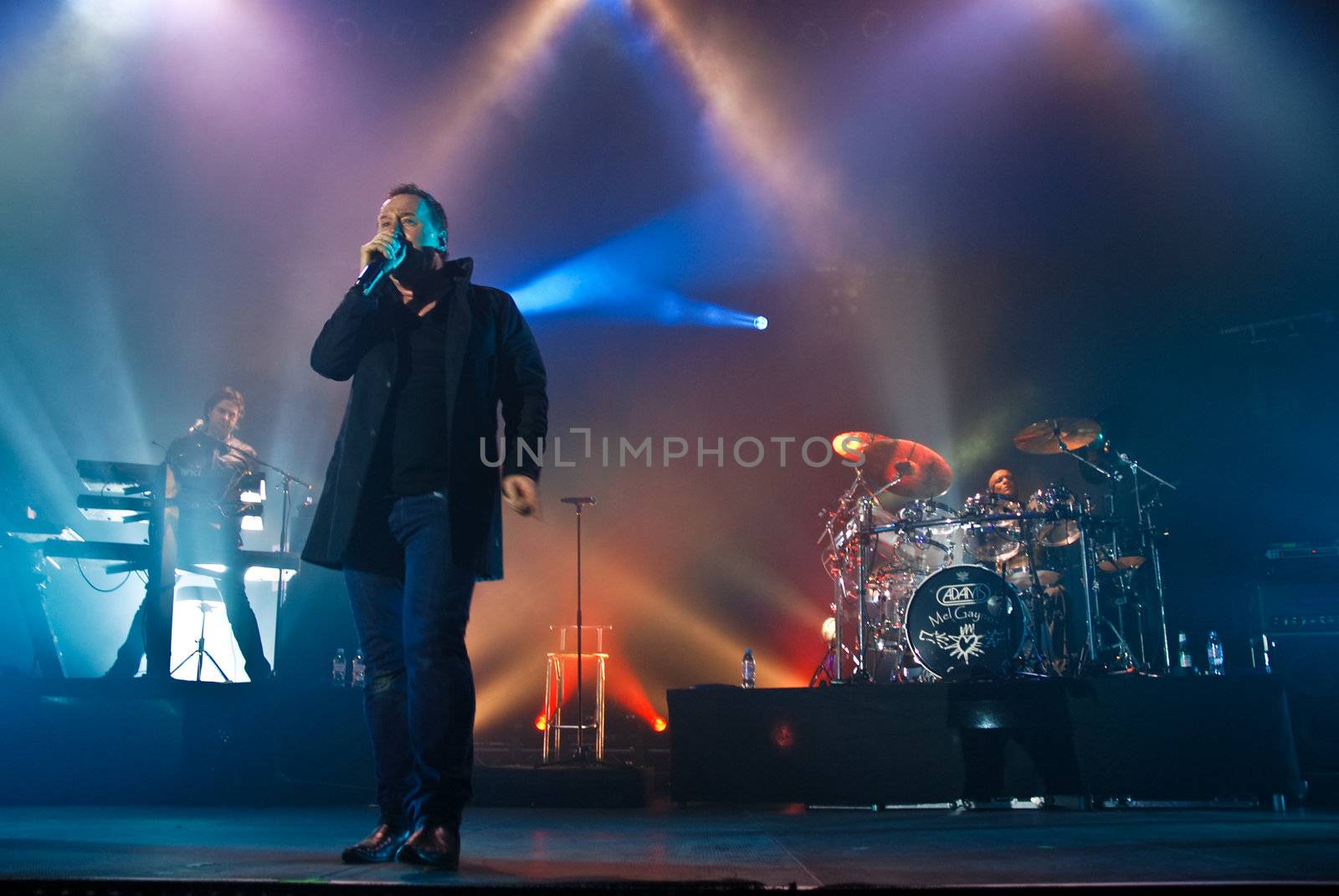 Simple Minds performs at Sala Polivalenta December 15, 2009 in Bucharest.