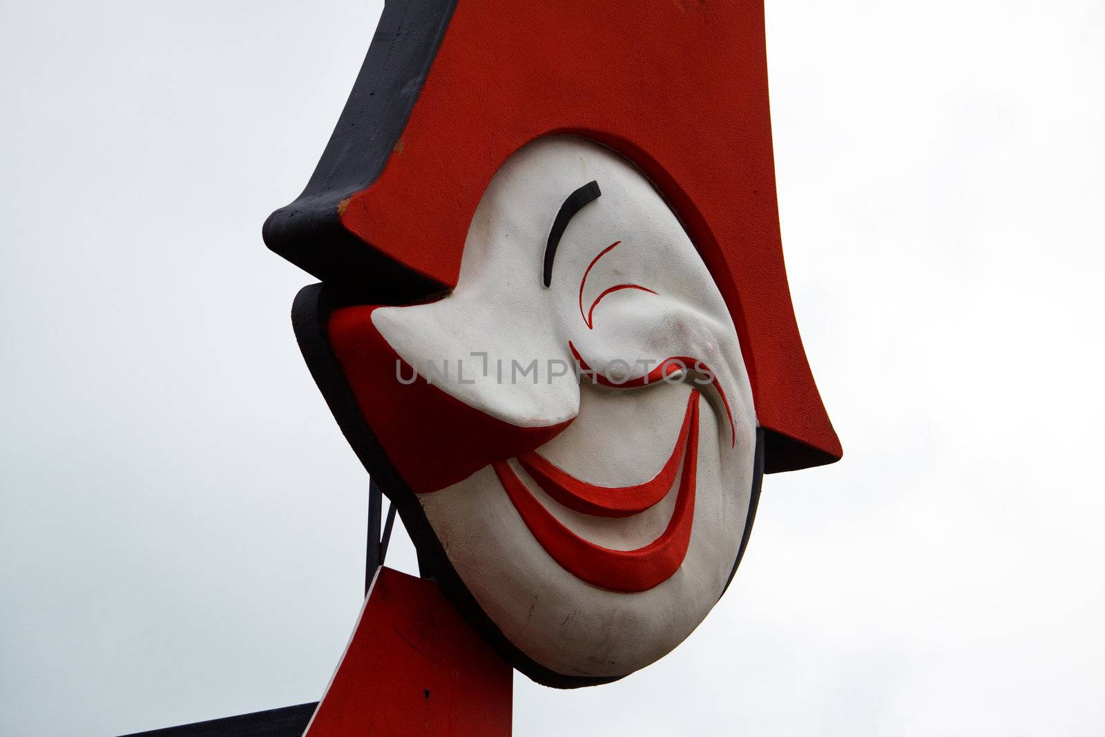 The Burlamacco. Mask represents the carnival of Viareggio 