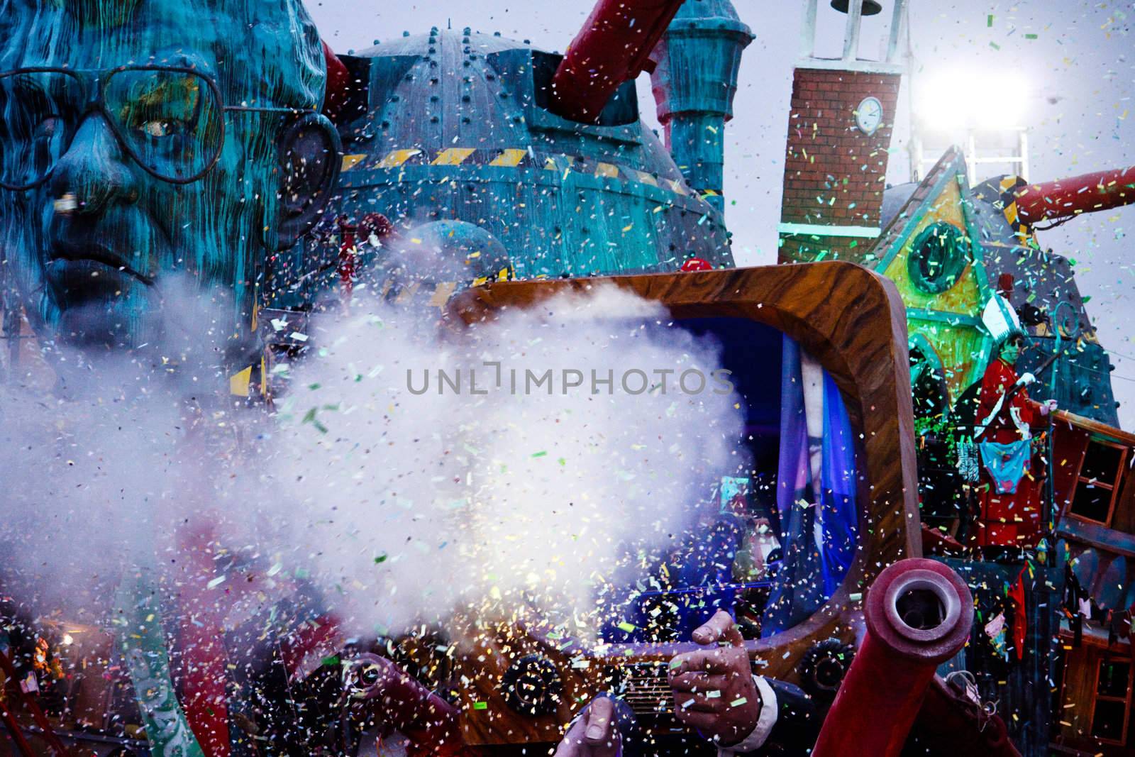 A float at the carnival of Viareggio 