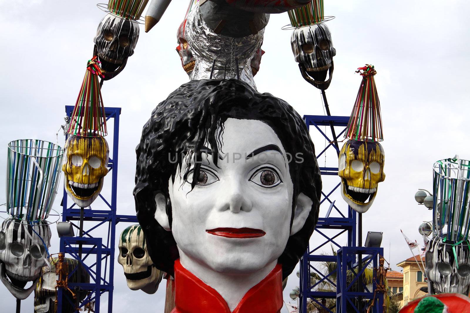 A float at the carnival of Viareggio 