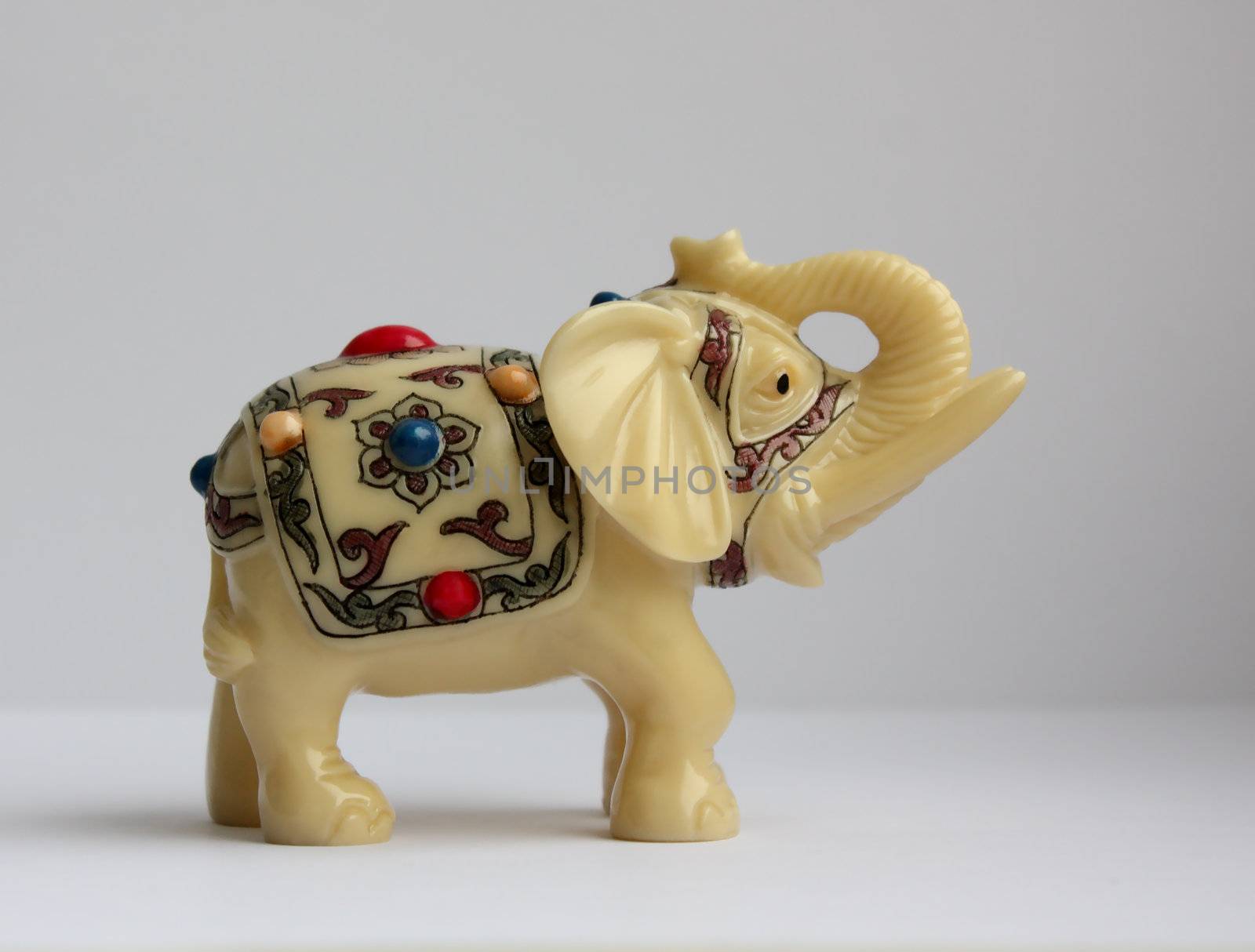 Ivory statuette of elephant from Nepal