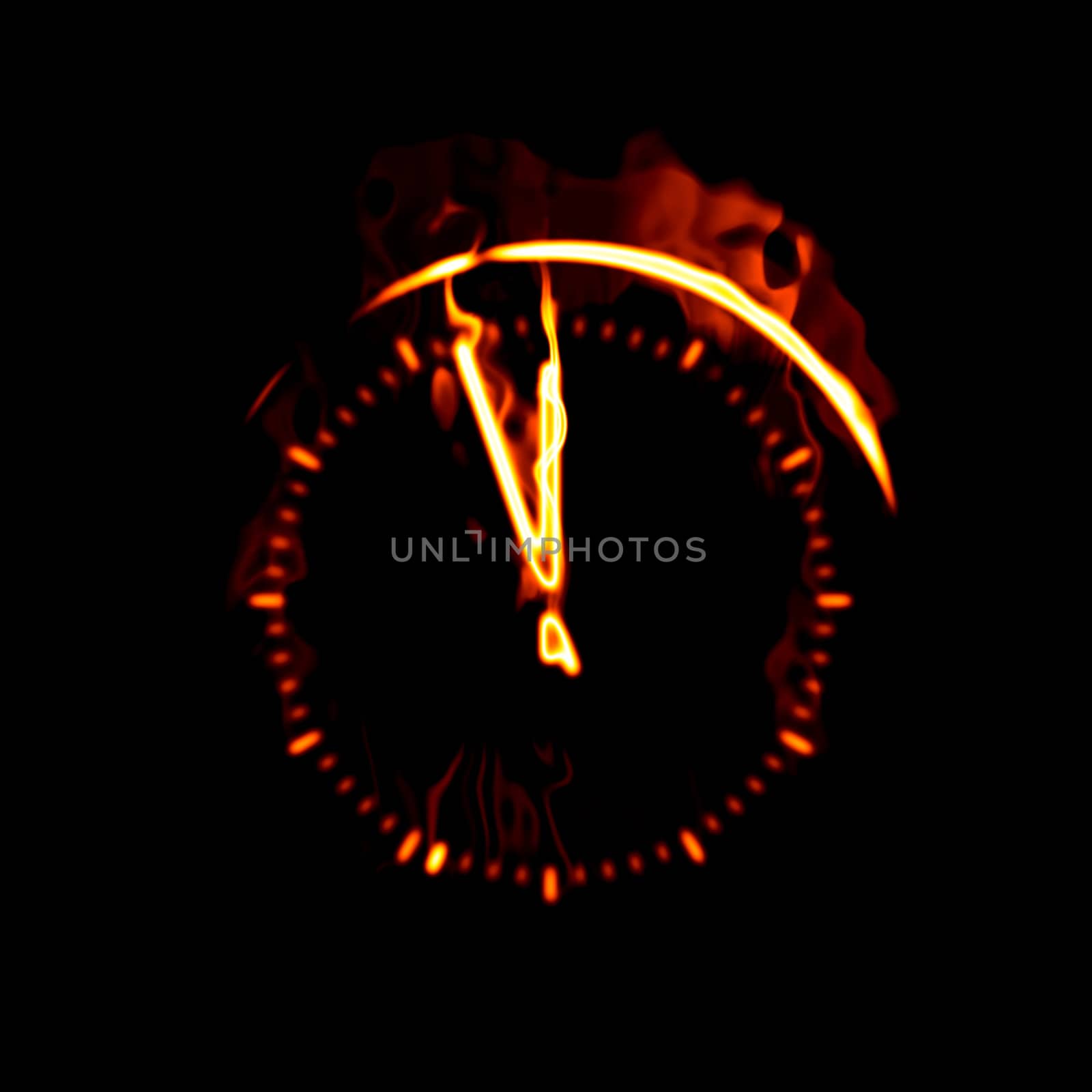 fire clock by magann