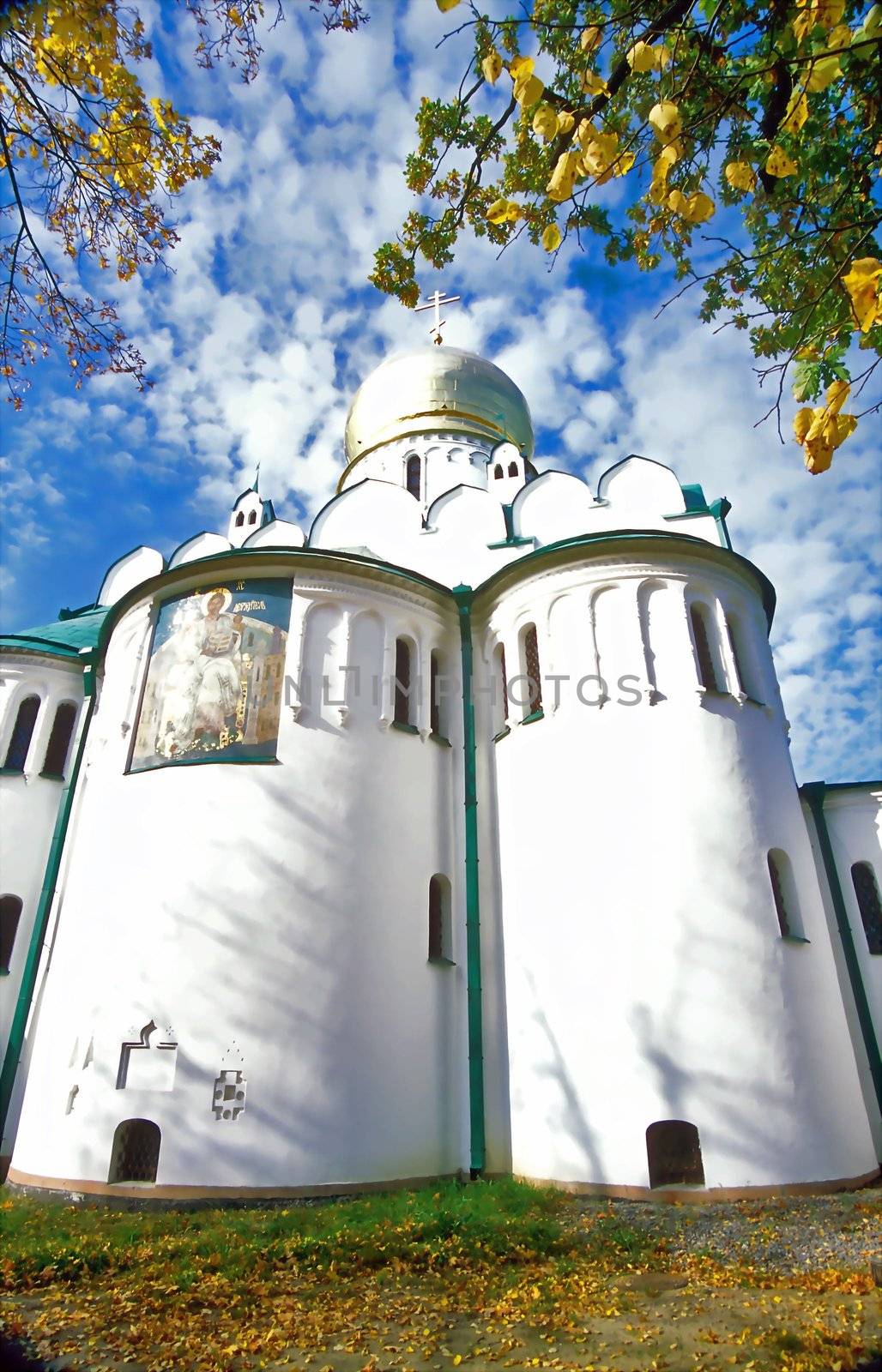 View of russian cathedral from below by mulden