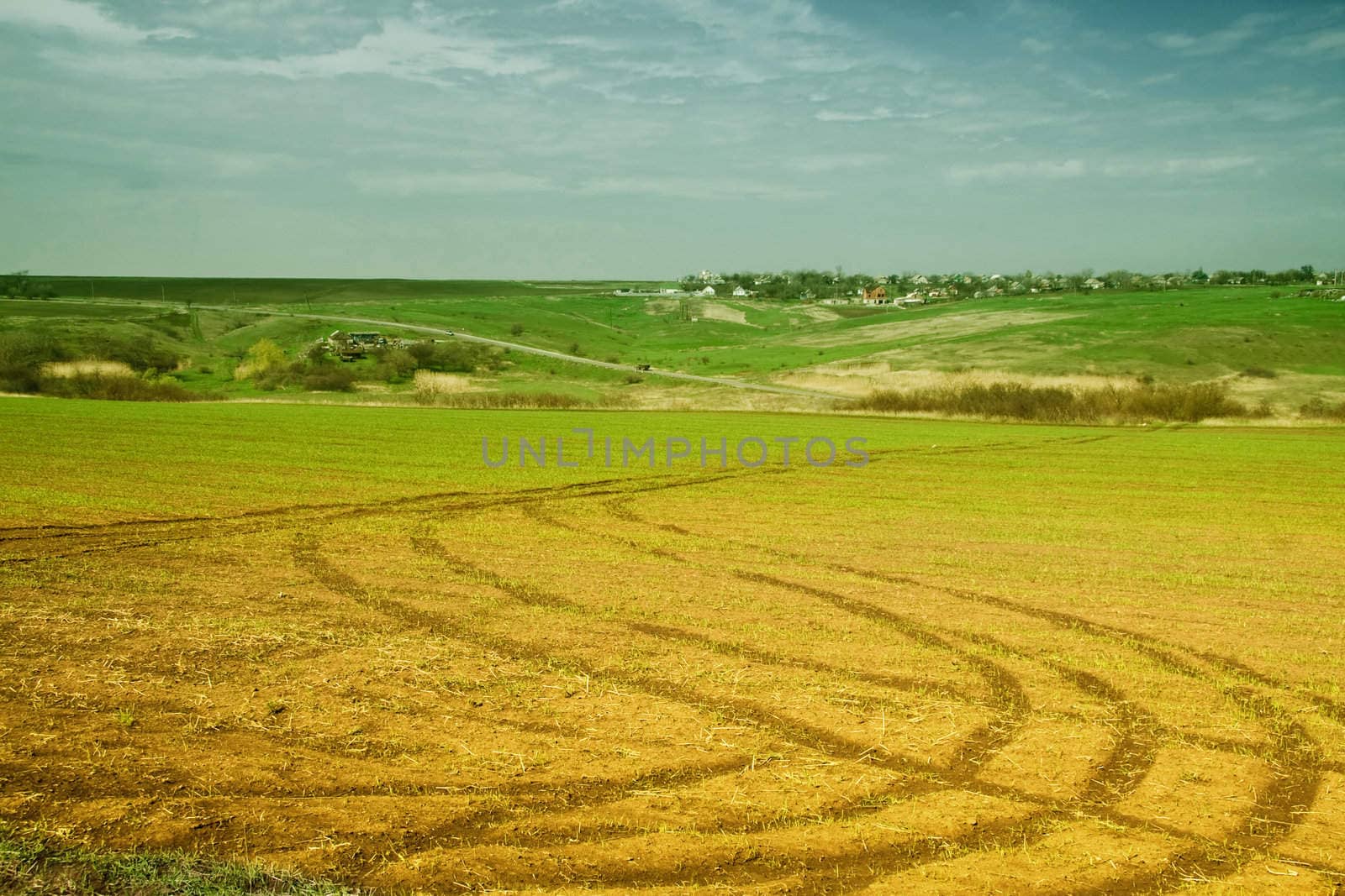  rural landscape by Sazonoff