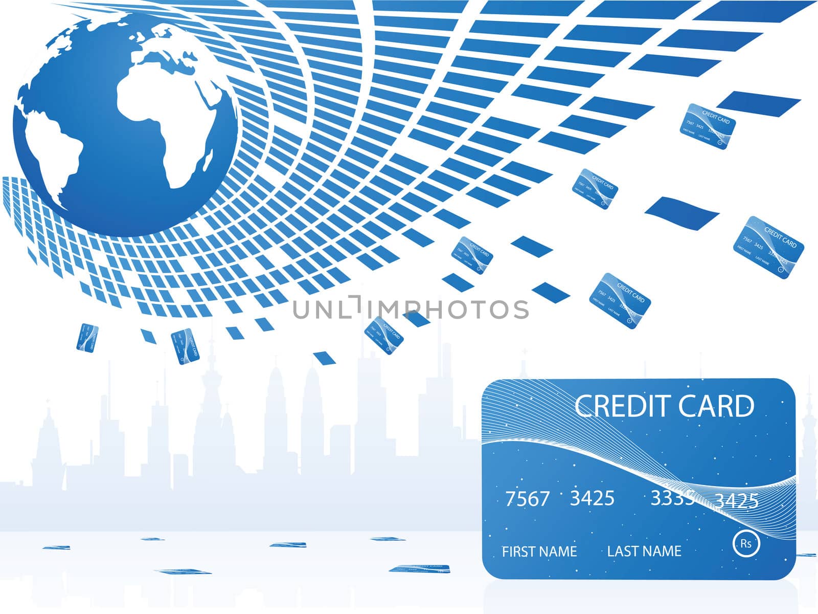 pool of credit cards around the globe by abhishek4383