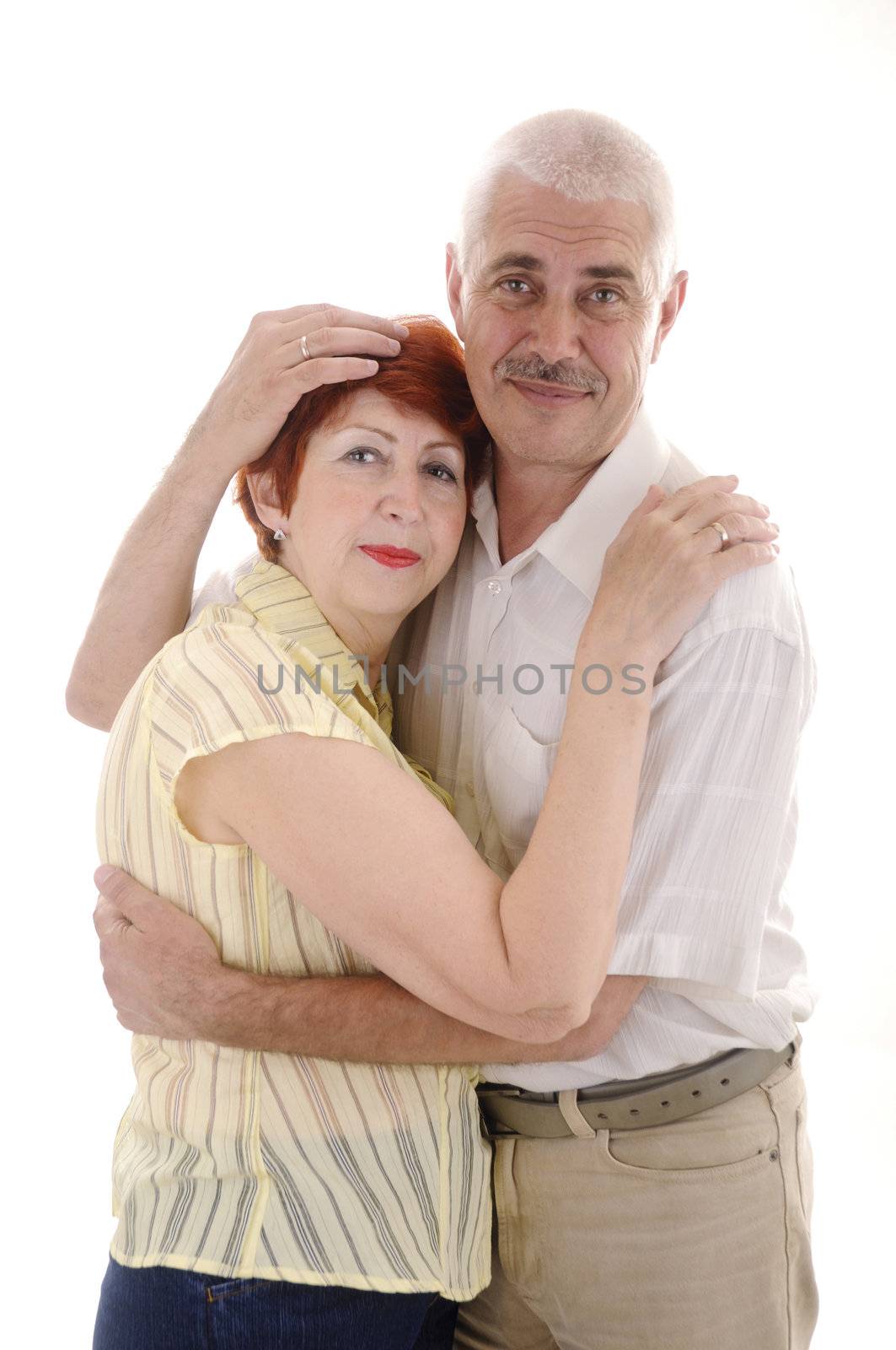 hugs of senior couple by Mimal