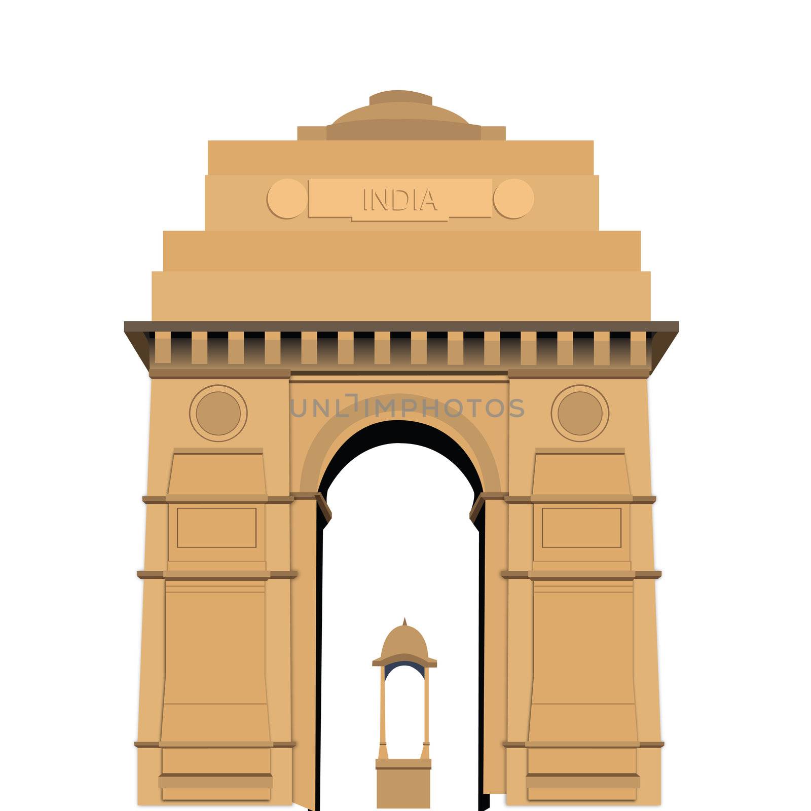 indian gate, new delhi, india, travel
