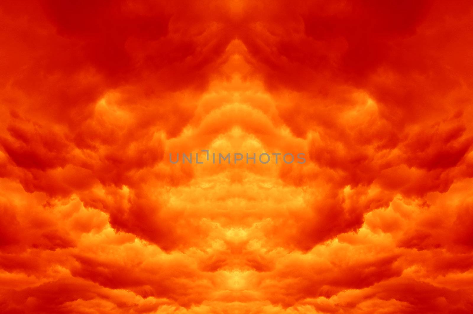 Abstract image of the explosion