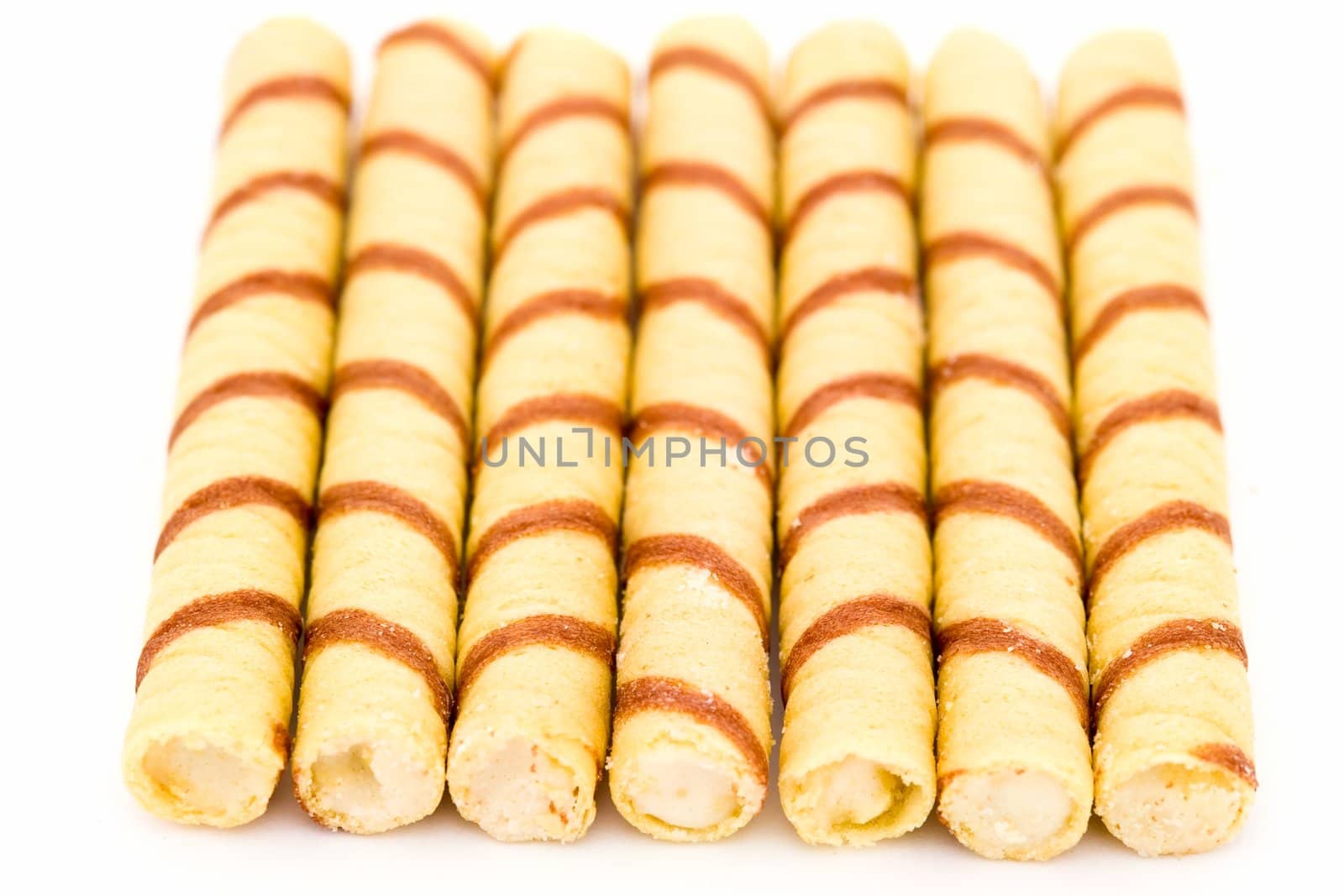Sweet cookies on a white background