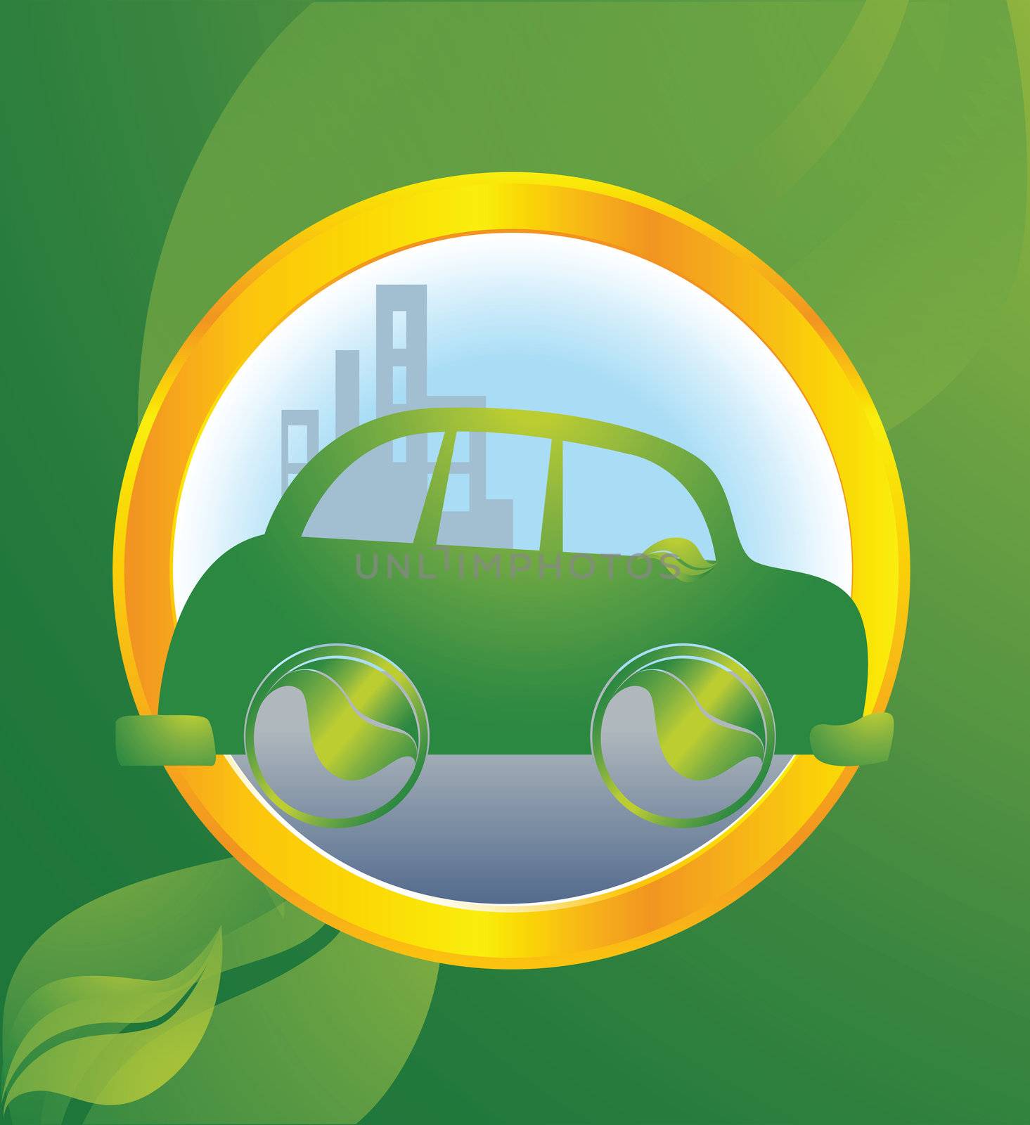 ecological transport, car running on bio energy
