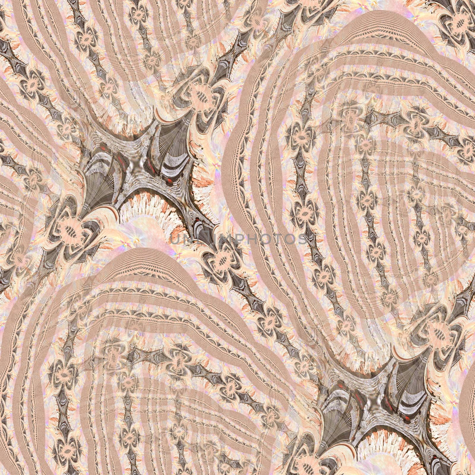 seamless terracotta abstract pattern by milinz