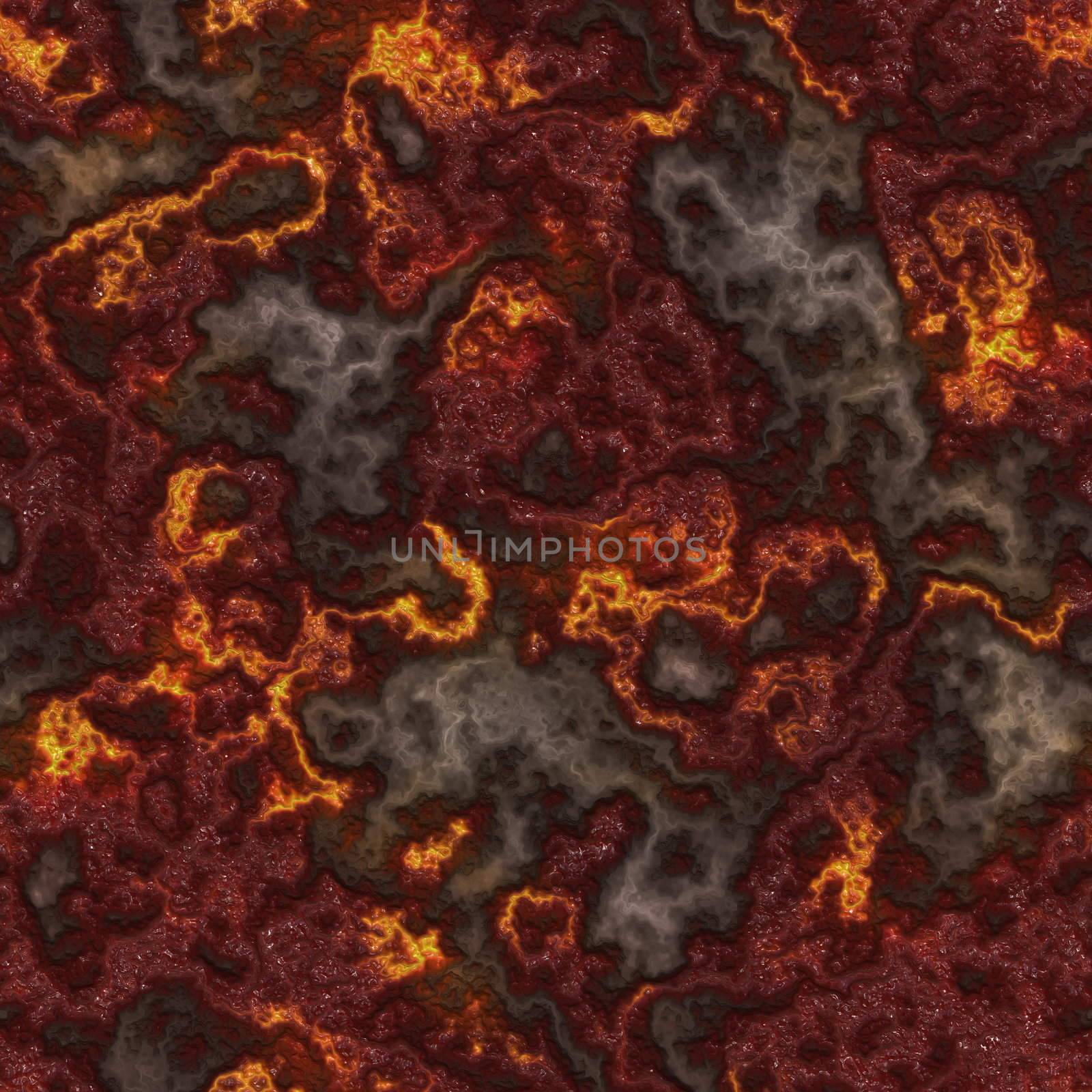 Sealmess Lava Pattern as Glowing Magma Veins