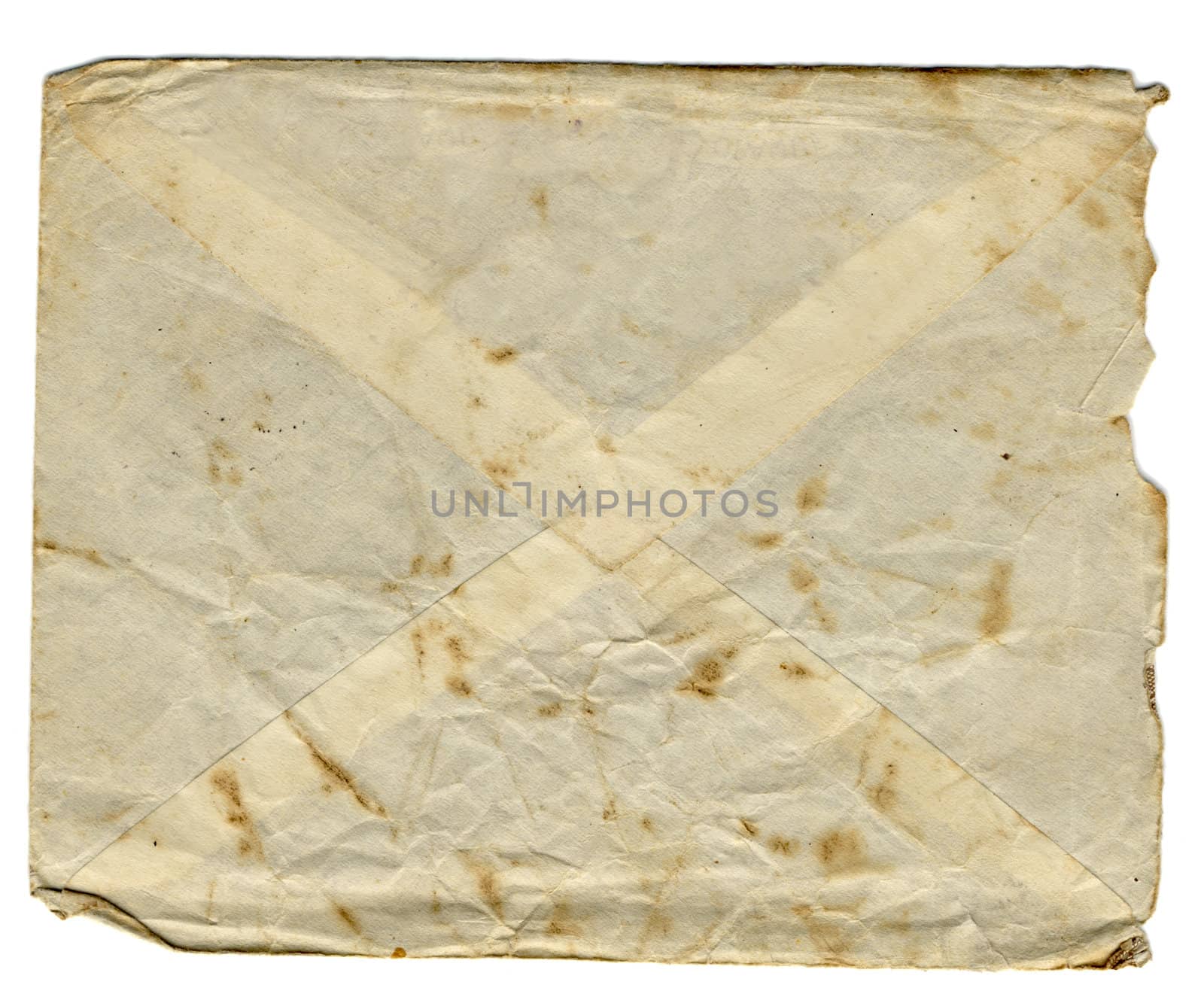 aged stained envelope