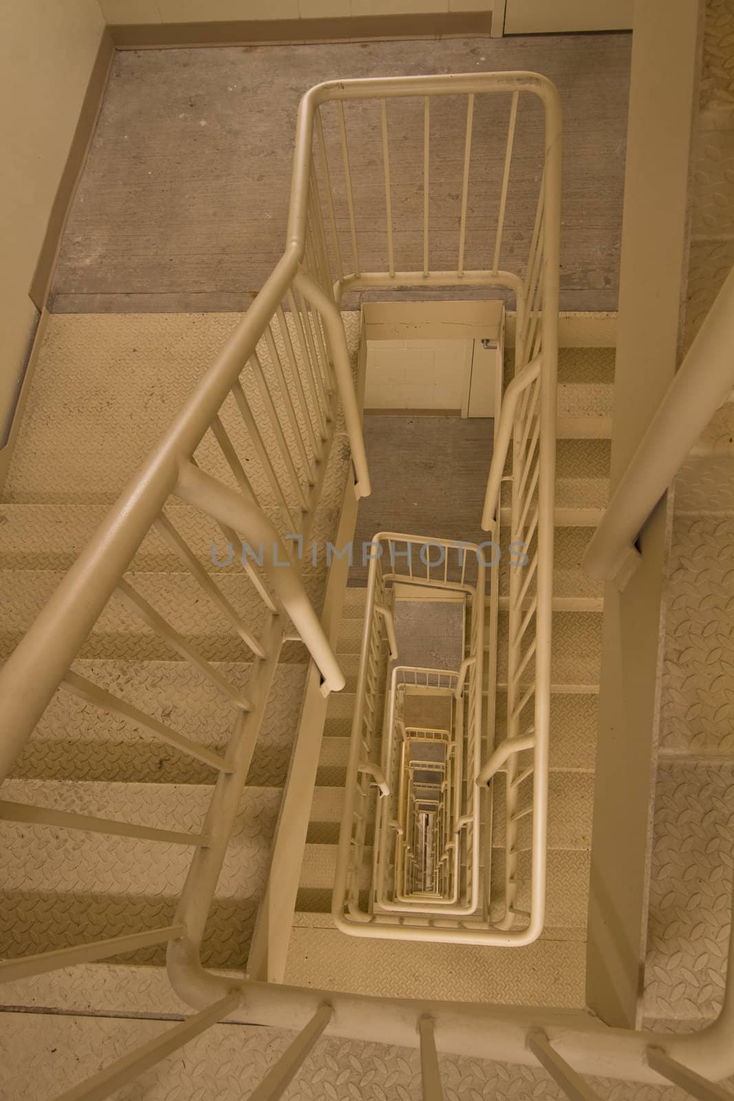Fire Escape Exit Staircase in Office Building