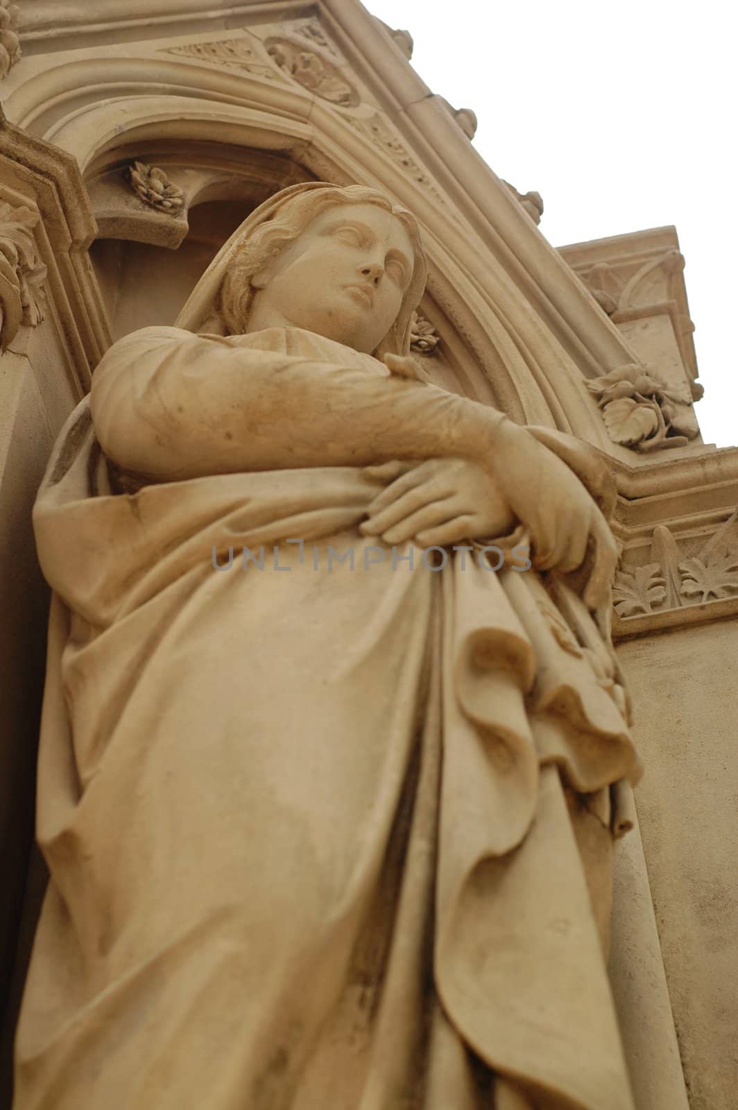 Heritage old statue in front of court house