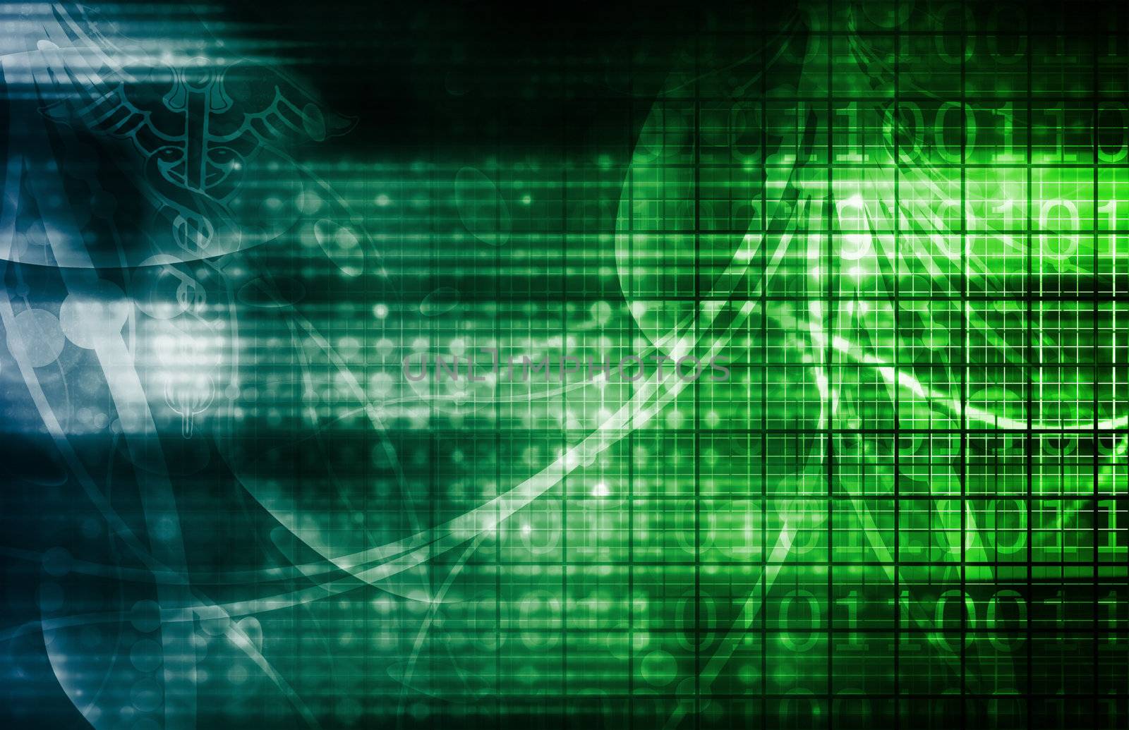 Technology Background as a Digital Abstract Art