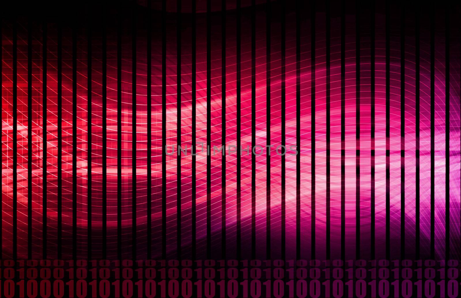 Flowing Energy as a Digital Abstract Background