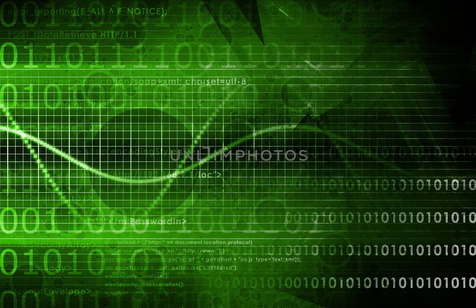 Futuristic Background as a Network Concept Art
