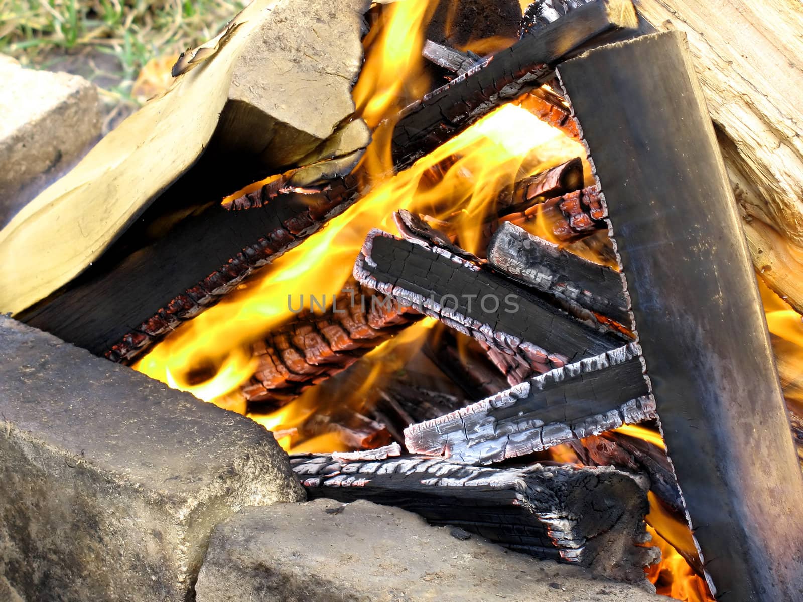 Bonfire close- up.