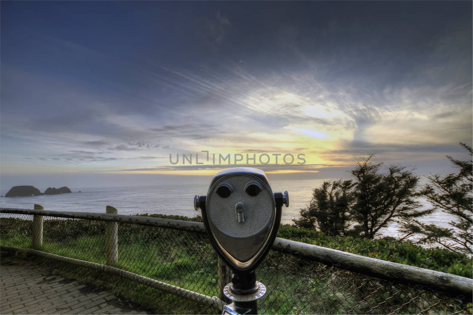 Scenic View Point of Pacific Ocean at Cape Meares
