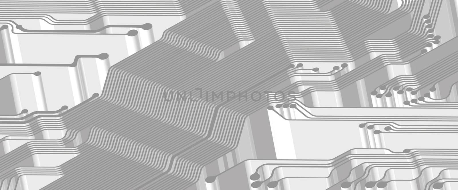 Image of the printed circuit - motherboard - technology abstract