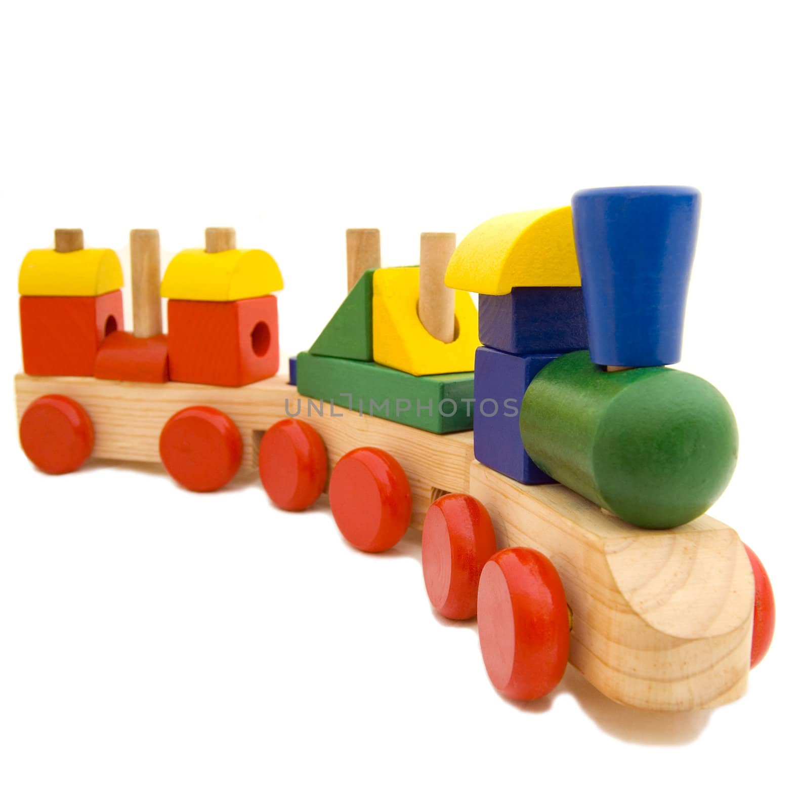 Wooden train by shalunishka