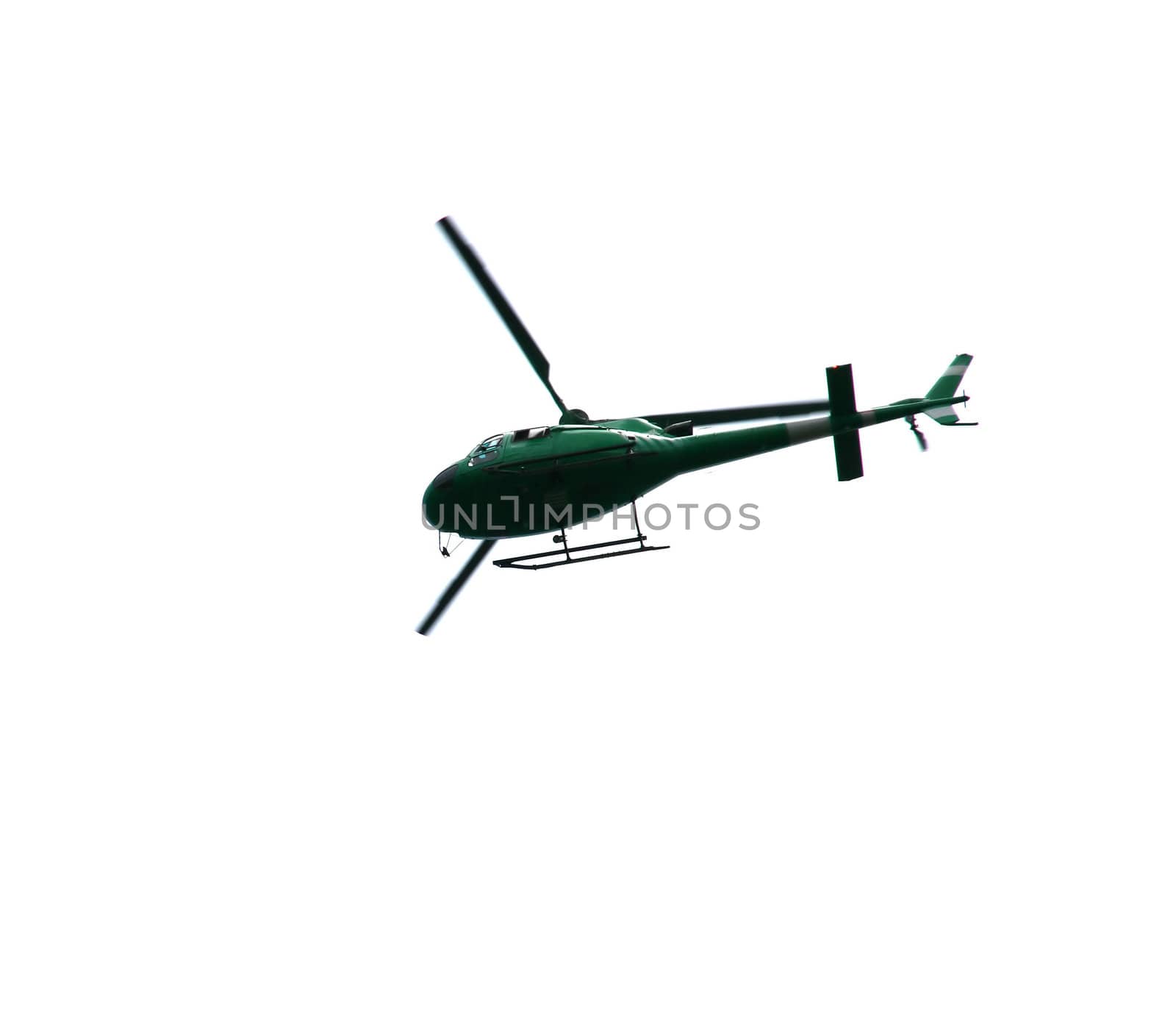 Helicopter isolated on white  by nile