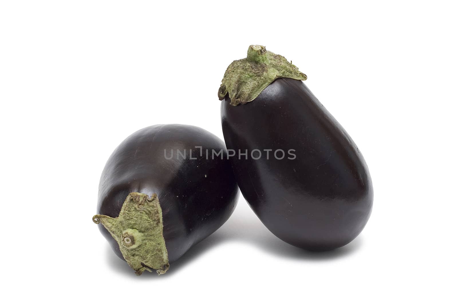 Eggplant isolated on white background.