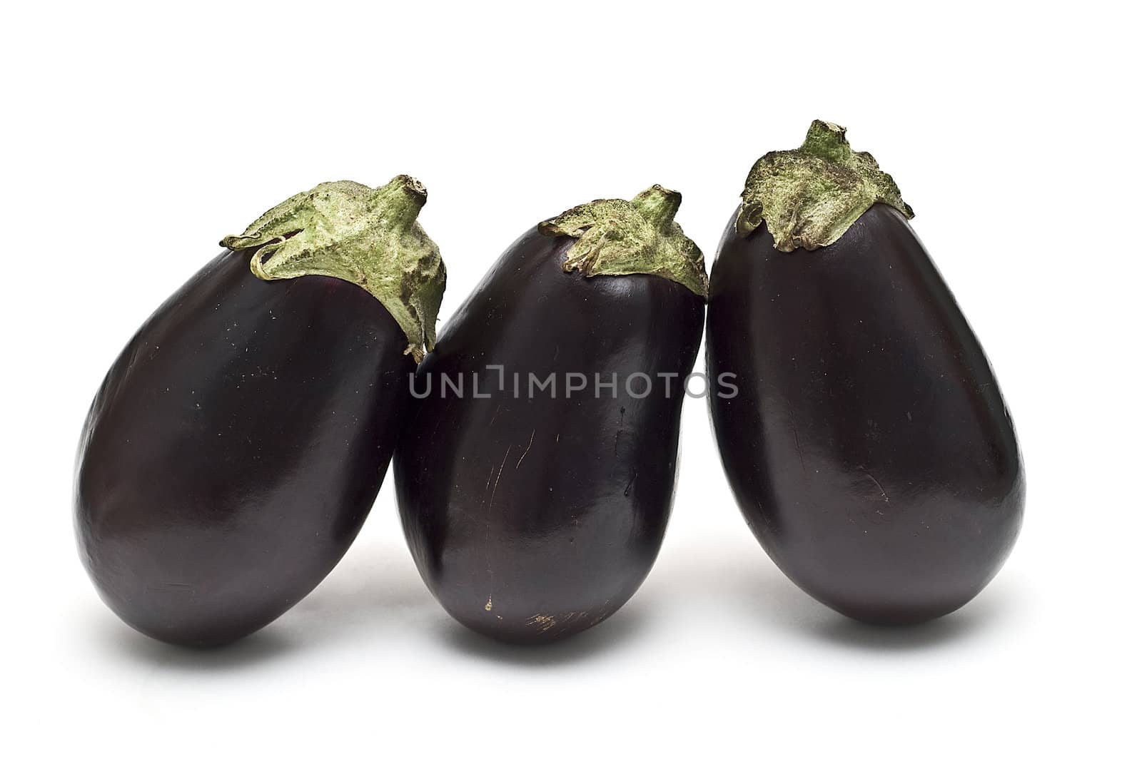 Eggplant isolated on white background.