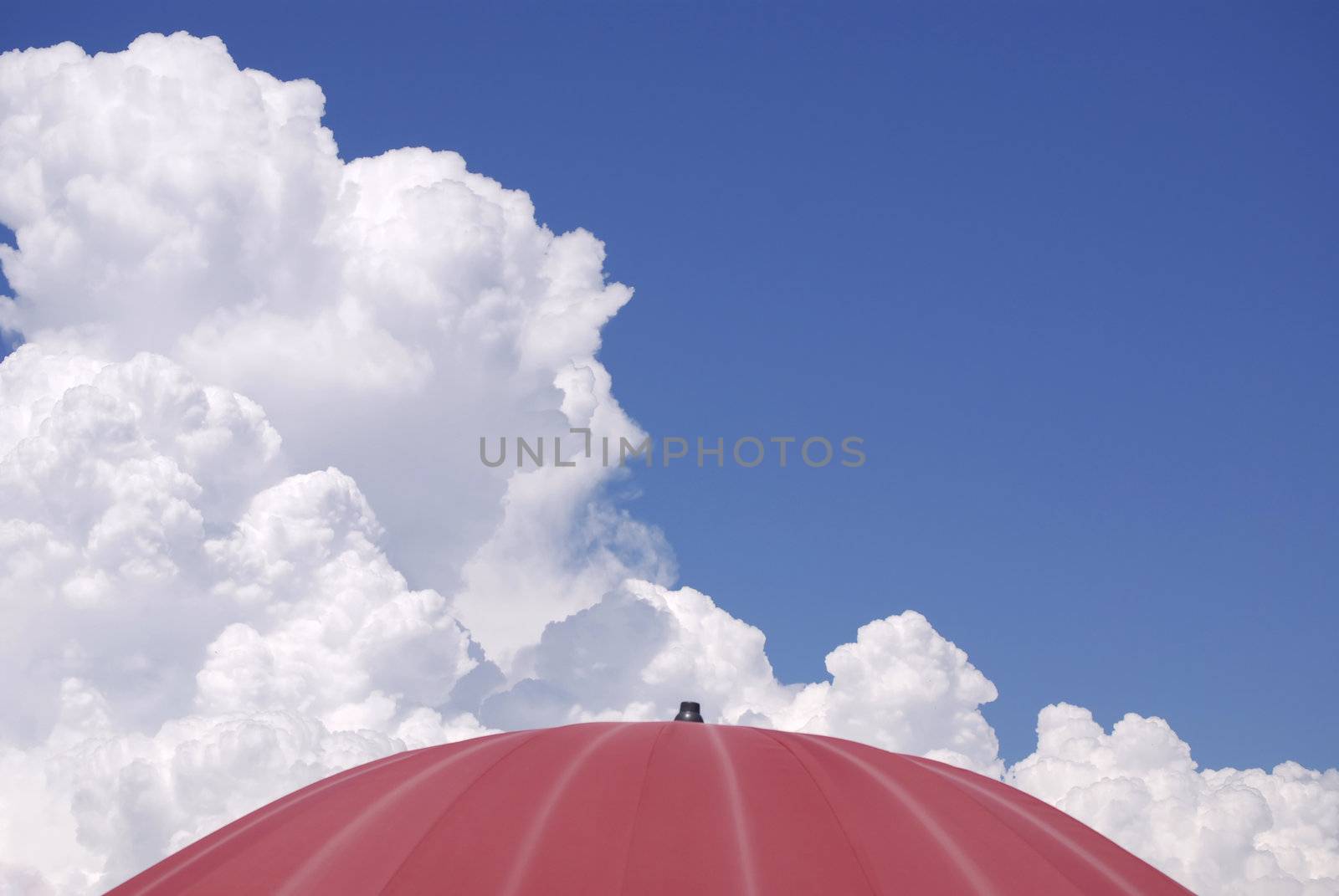 beautiful clouds with a touch of pink