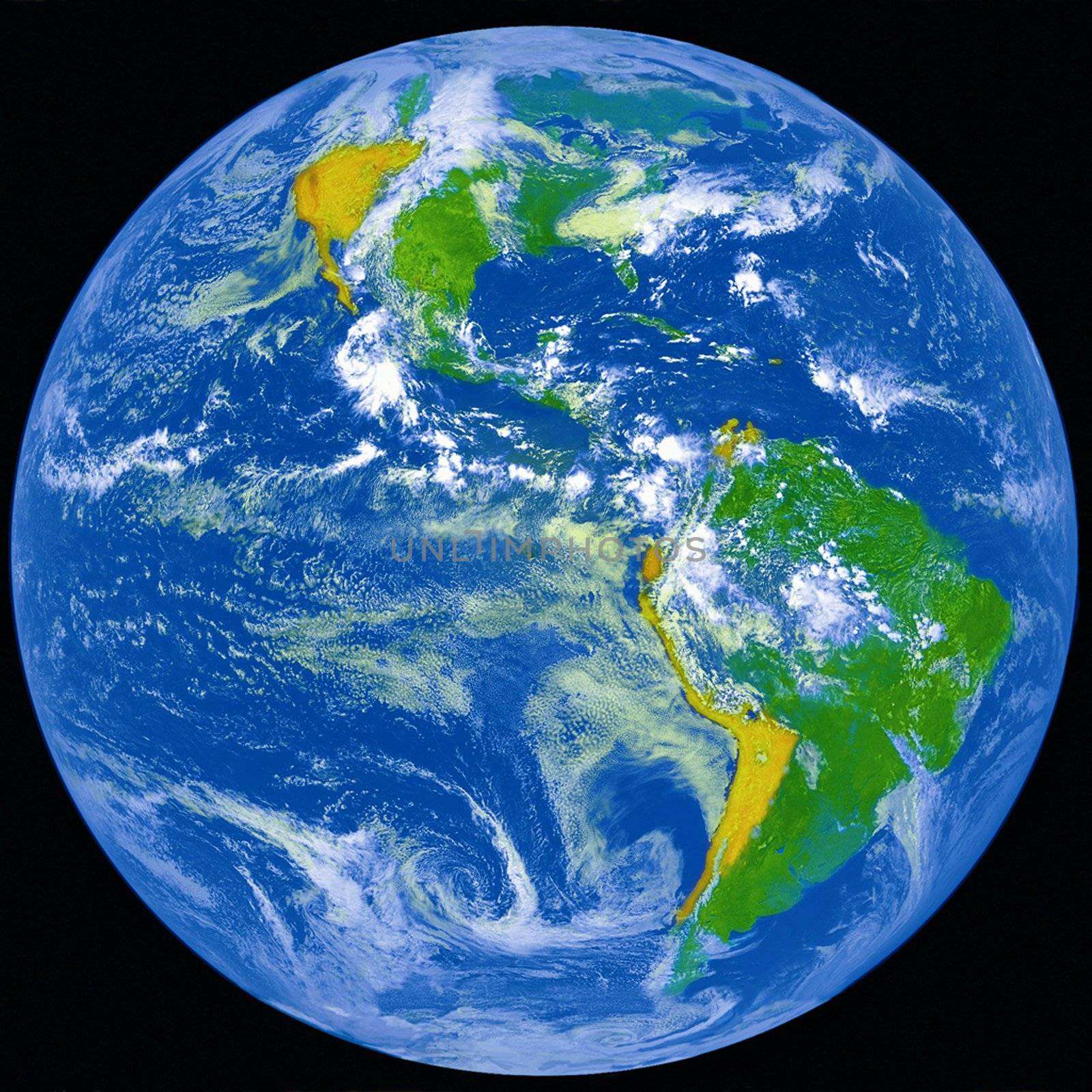 NASA image of Earth from outer space.