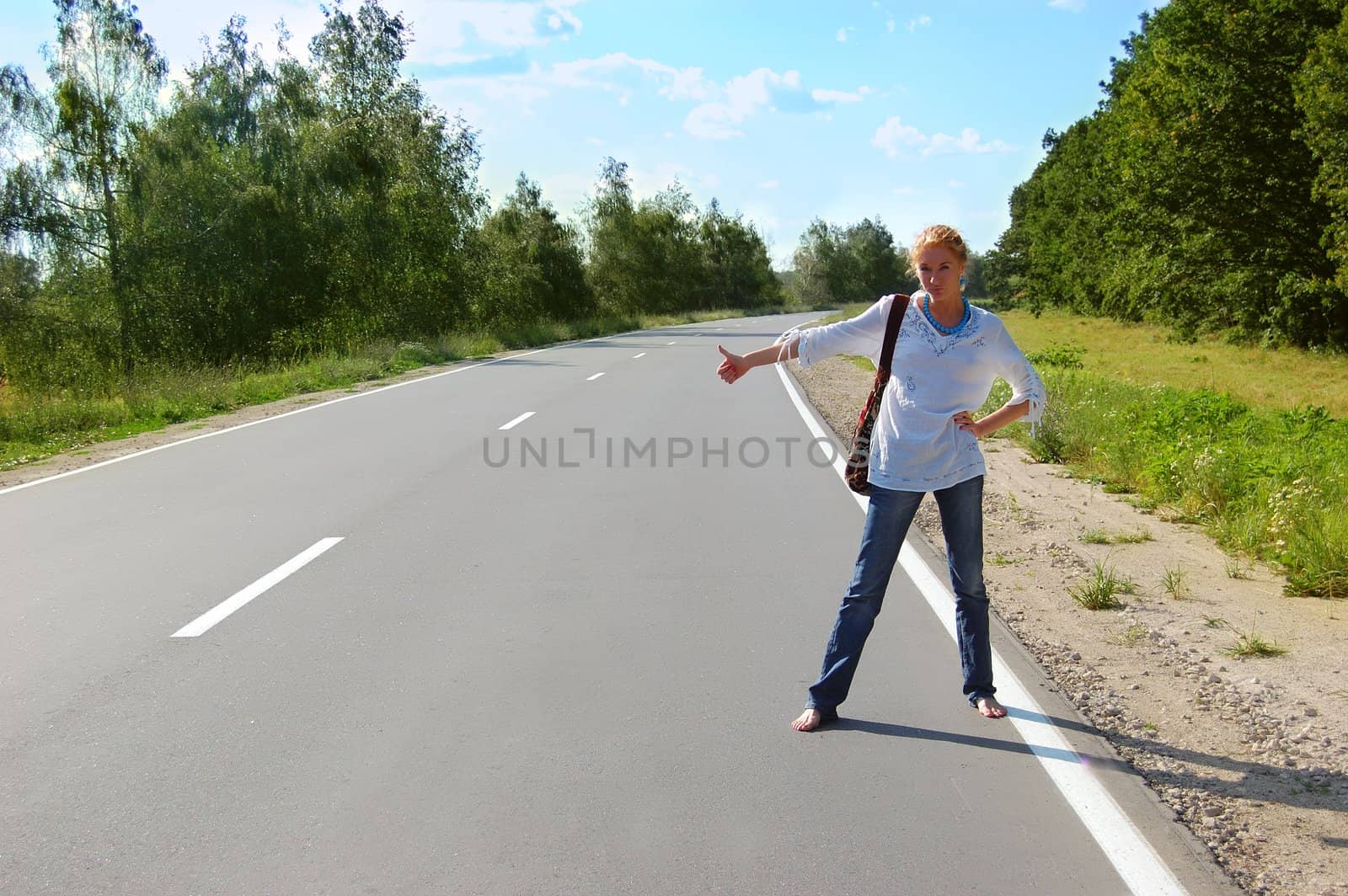 Hitchhiking by Angel_a