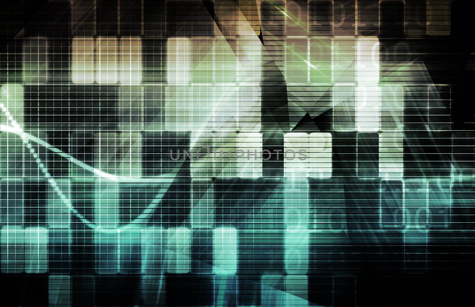 Technology Background as a Digital Abstract Art