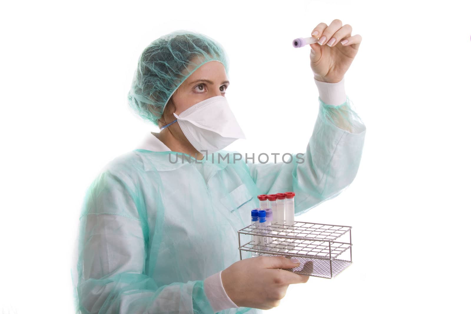 nurse on white background