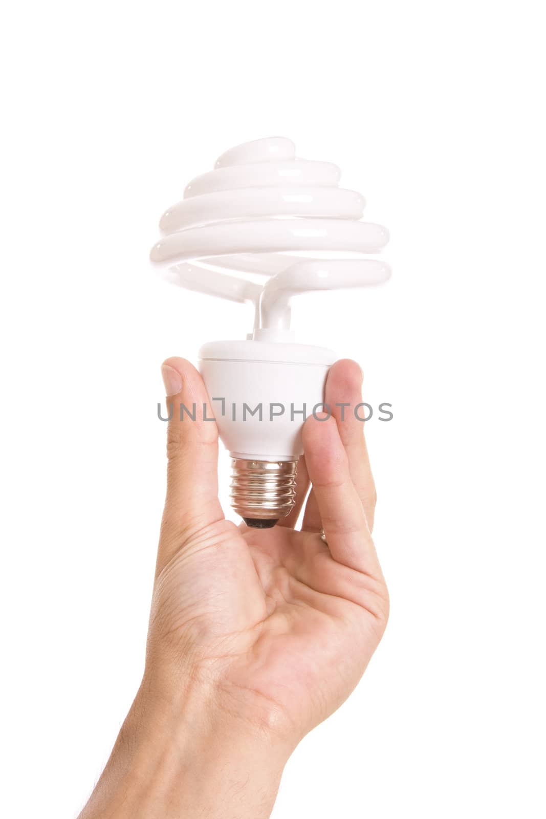 hand with light bulb