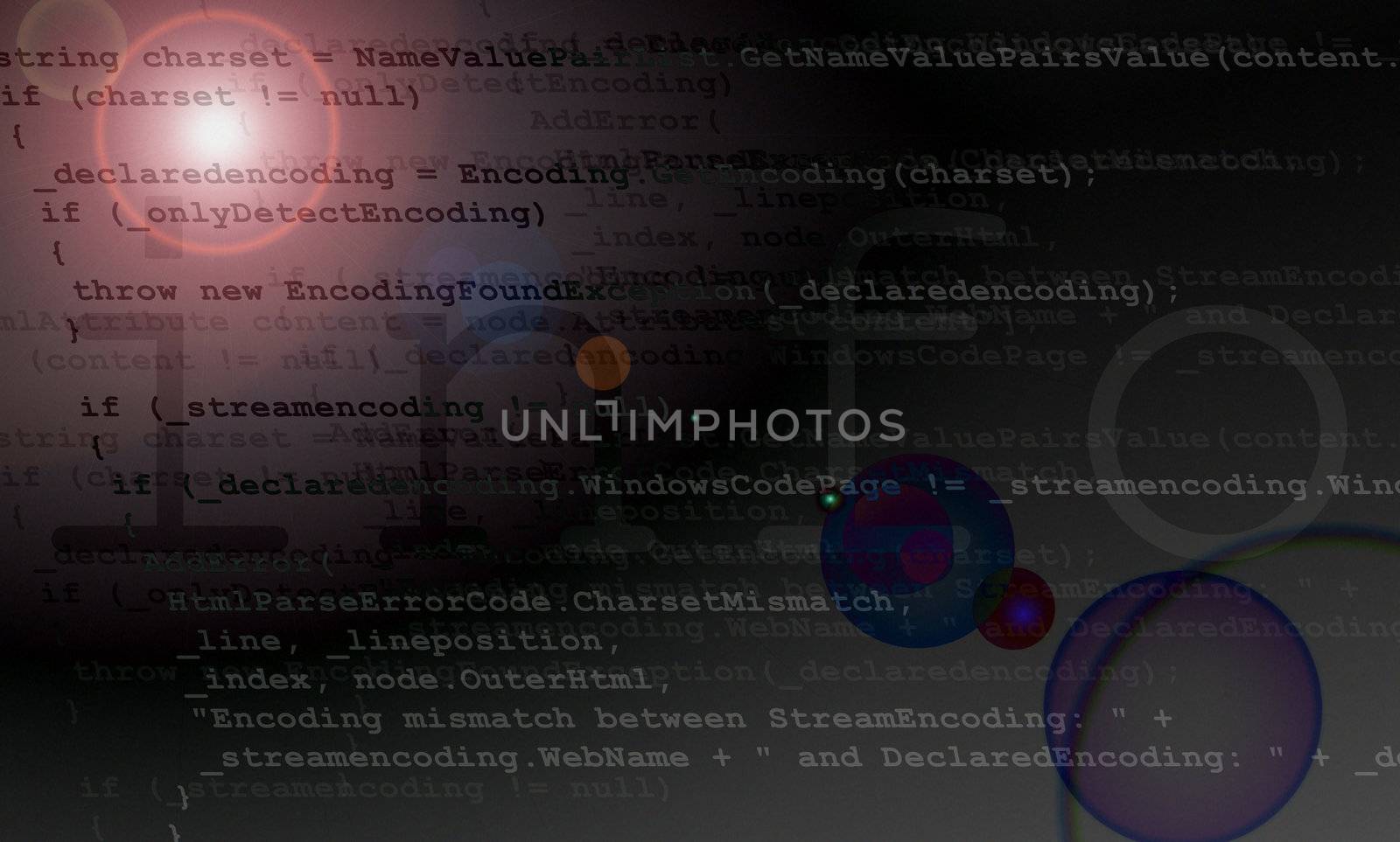 Programming Code Source Background Texture Illustration Design Black Background