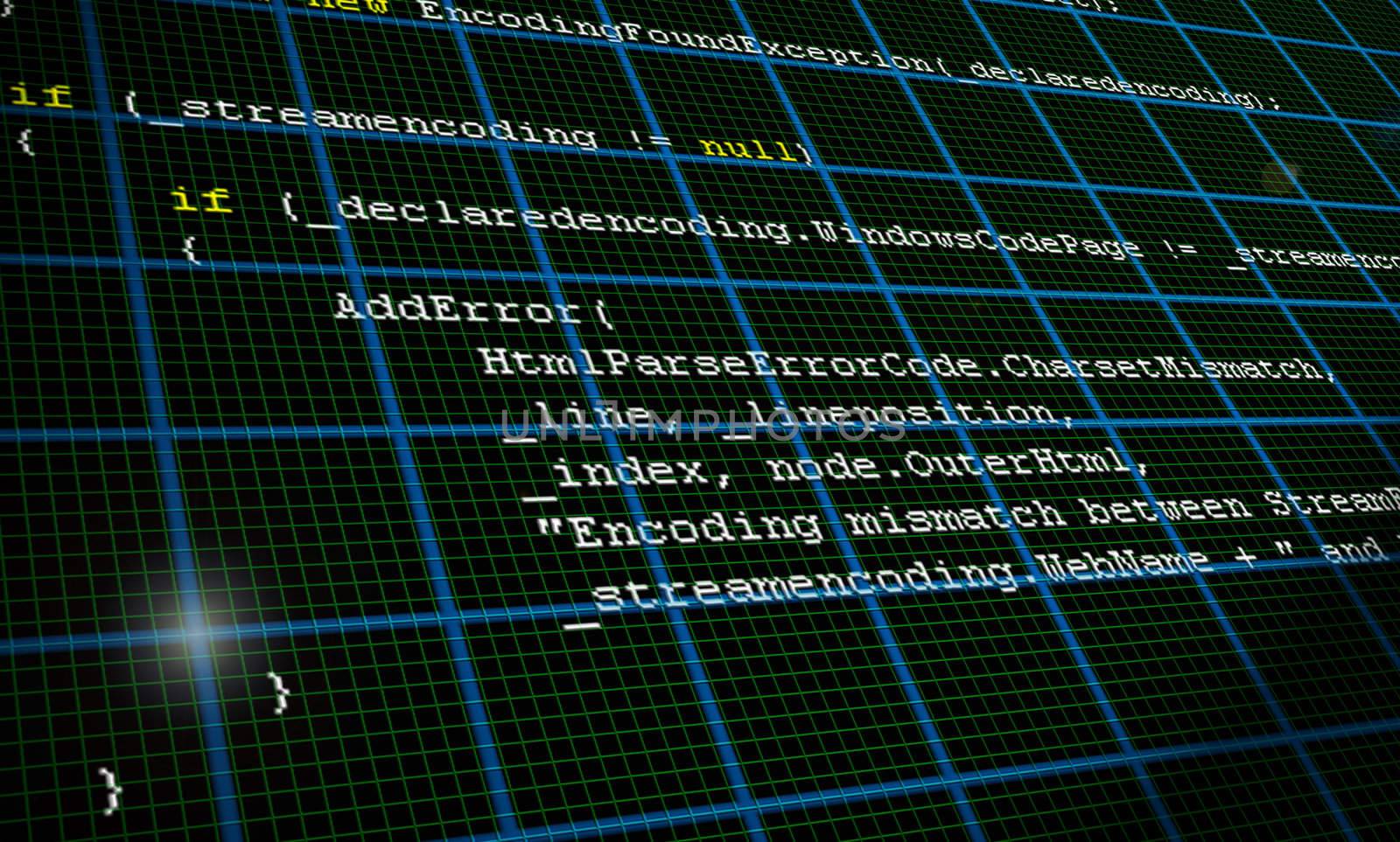Programming Code Source Background Texture Illustration Design Black Background