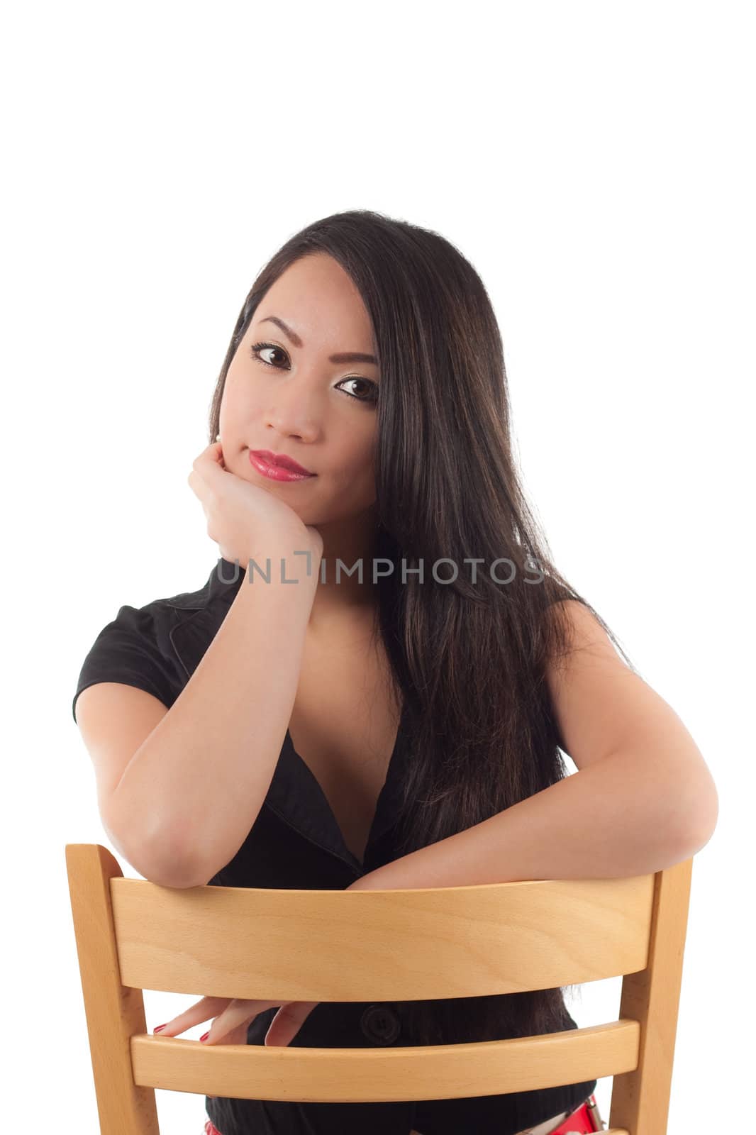 Studio shot of a beautiful sexy young asian woman by svanblar