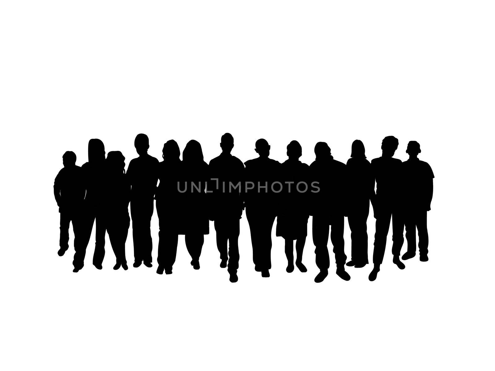 A group of people

